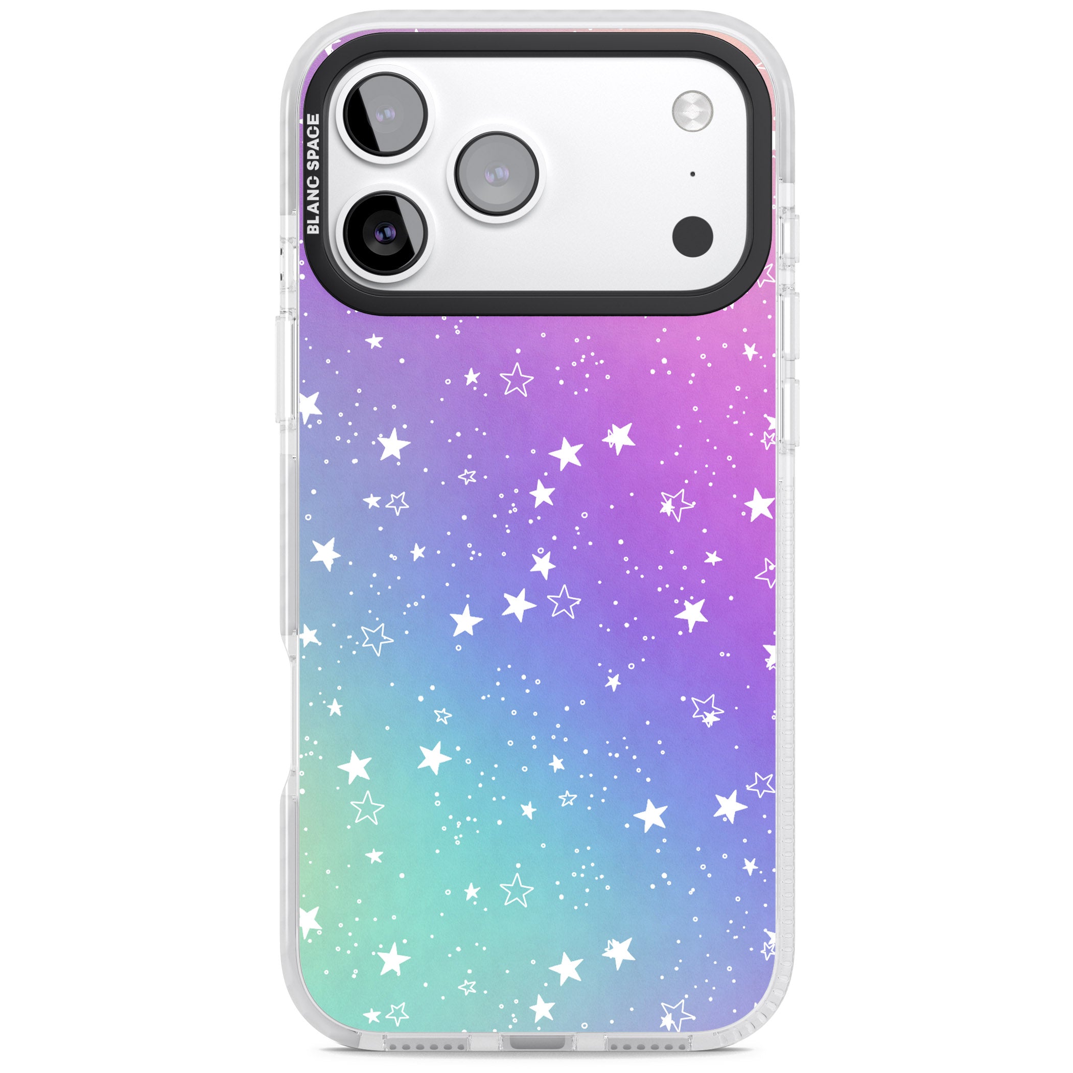 Pastel Starry Sky iPhone 17 Pro Impact Pro Clear Phone Case