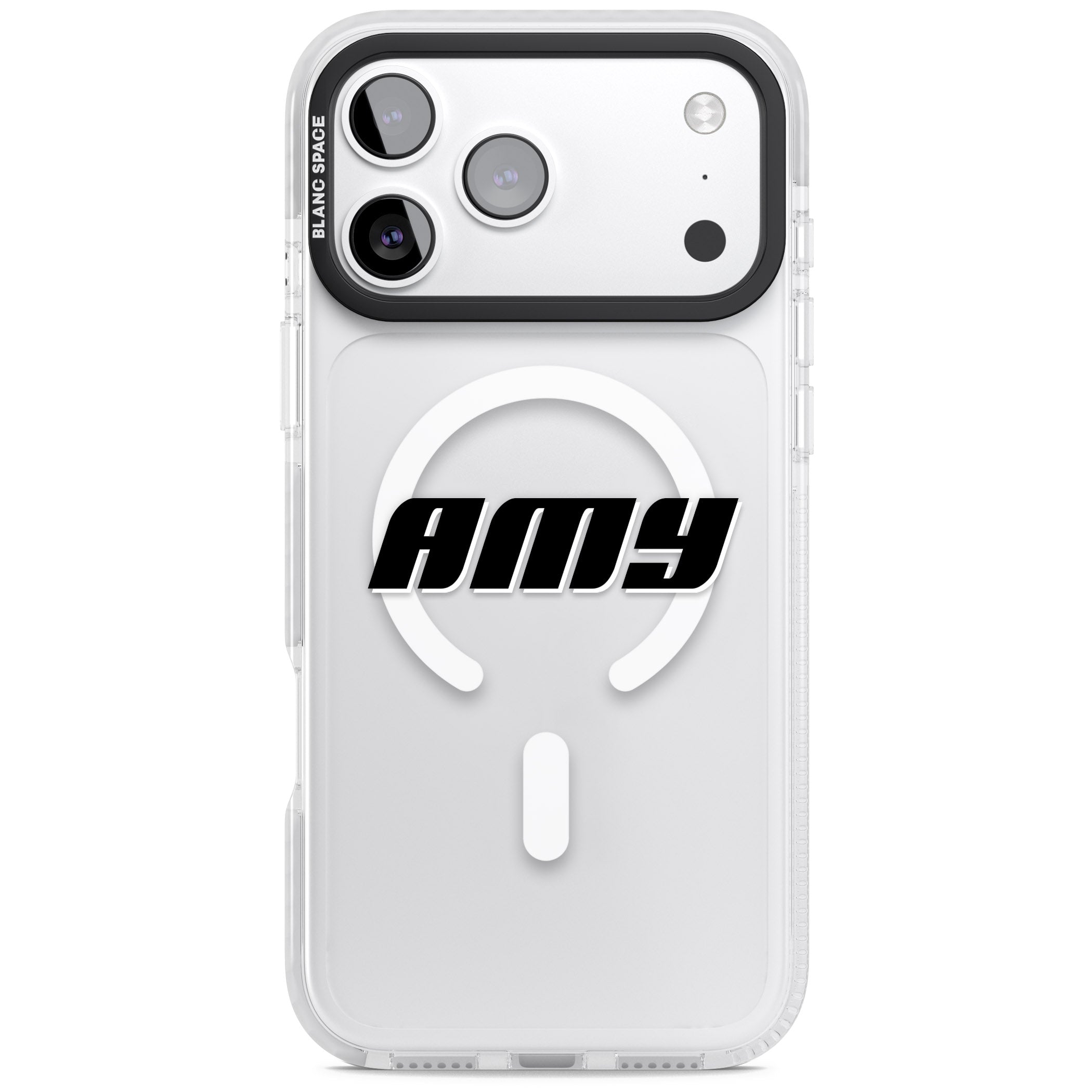 Personalised Bold Name iPhone 17 Pro Max Impact Pro Clear Phone Case