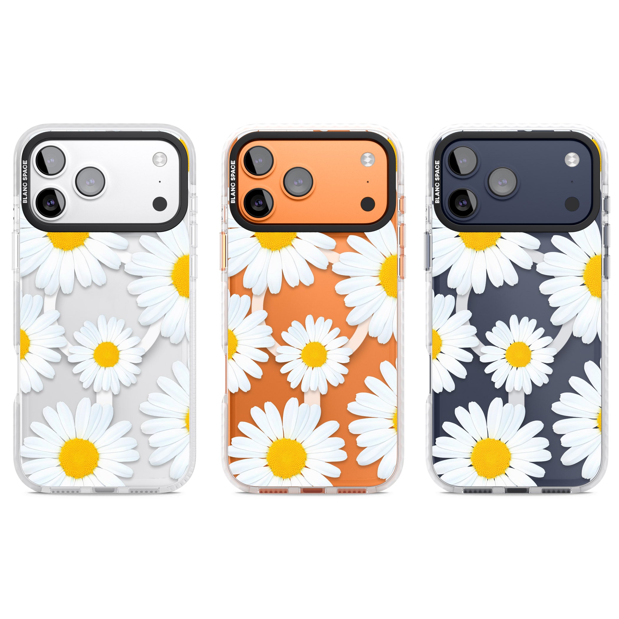 Summer Daisy iPhone 17 Pro Impact Pro Clear Phone Case APT Impact Protection