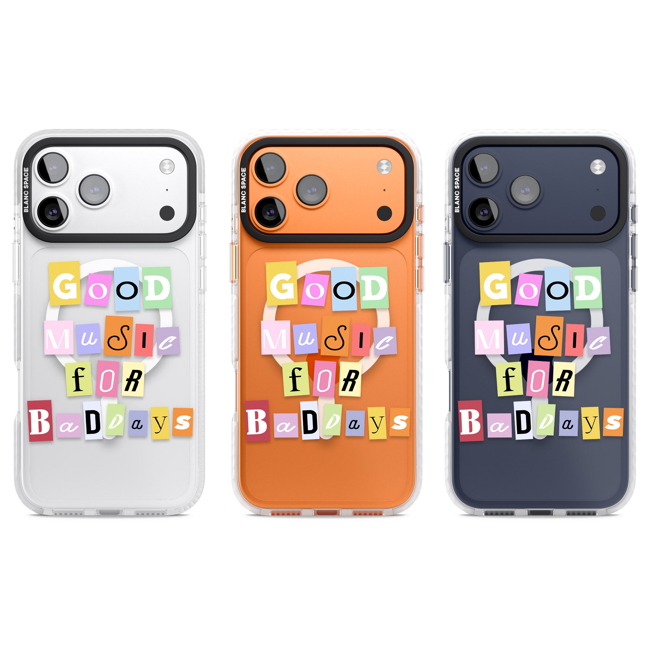 Good Music For Bad Days iPhone 17 Pro Impact Pro Clear Phone Case APT Impact Protection