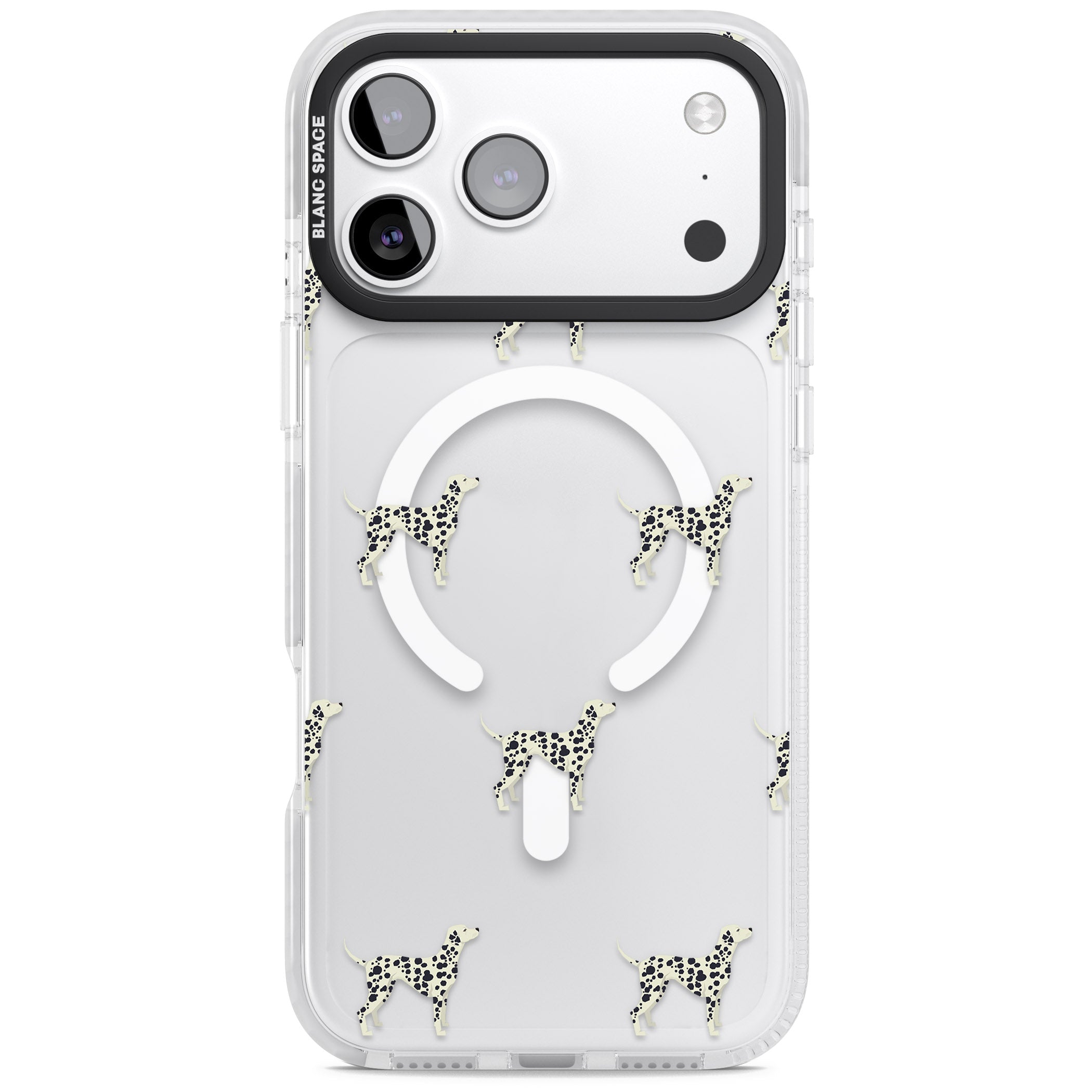 Dalmatian Dog Pattern iPhone 17 Pro Max Impact Pro Clear Phone Case