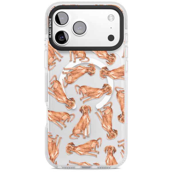 Hungarian Vizsla Watercolor Pattern