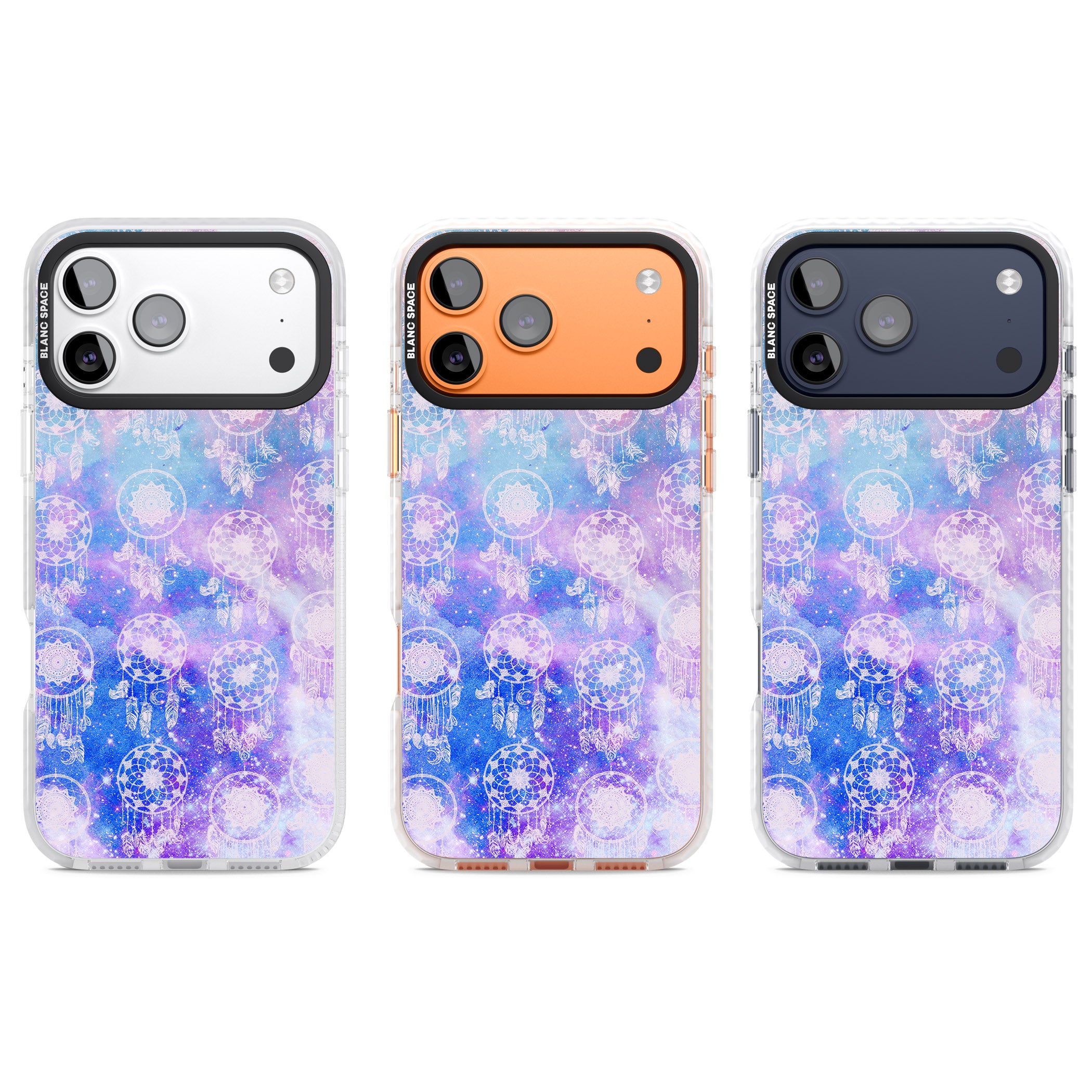 Dreamcatcher Galaxy Tie Dye iPhone 17 Pro Impact Pro Clear Phone Case APT Impact Protection