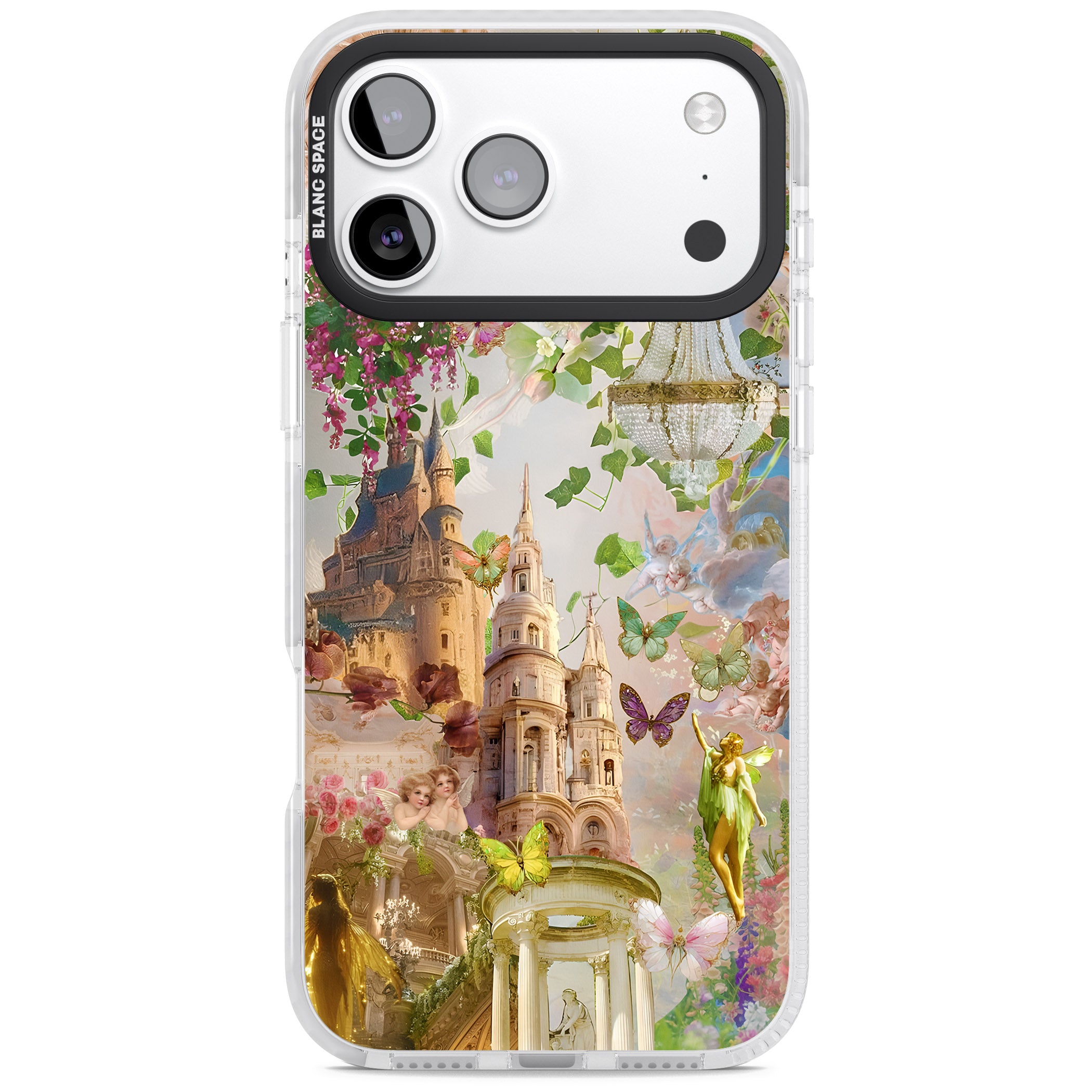 Fairies & Castles Collage iPhone 17 Pro Impact Pro Clear Phone Case