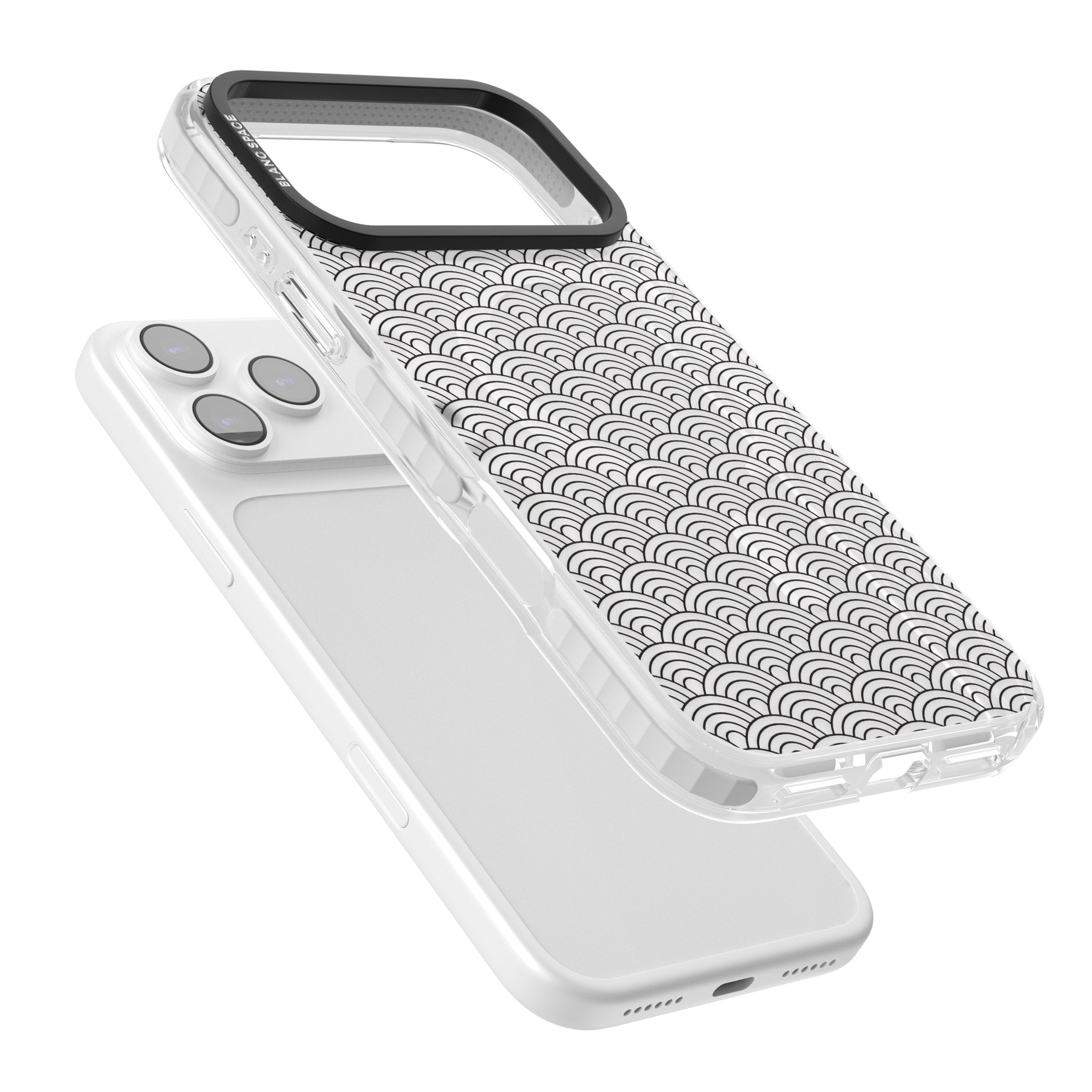 Scalloped Waves iPhone 17 Pro Impact Pro Clear Phone Case Colours
