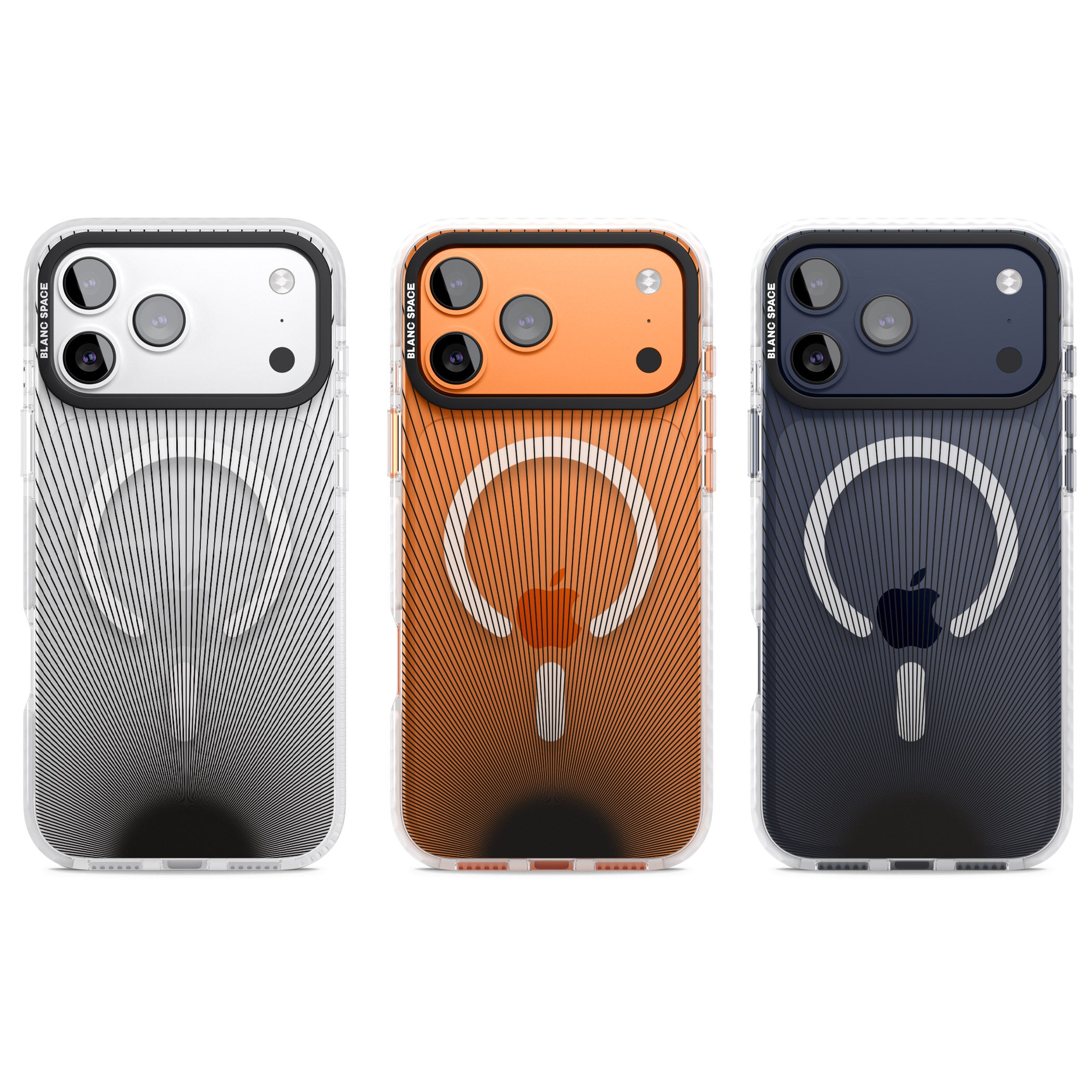 Linear Sunburst iPhone 17 Pro Impact Pro Clear Phone Case APT Impact Protection
