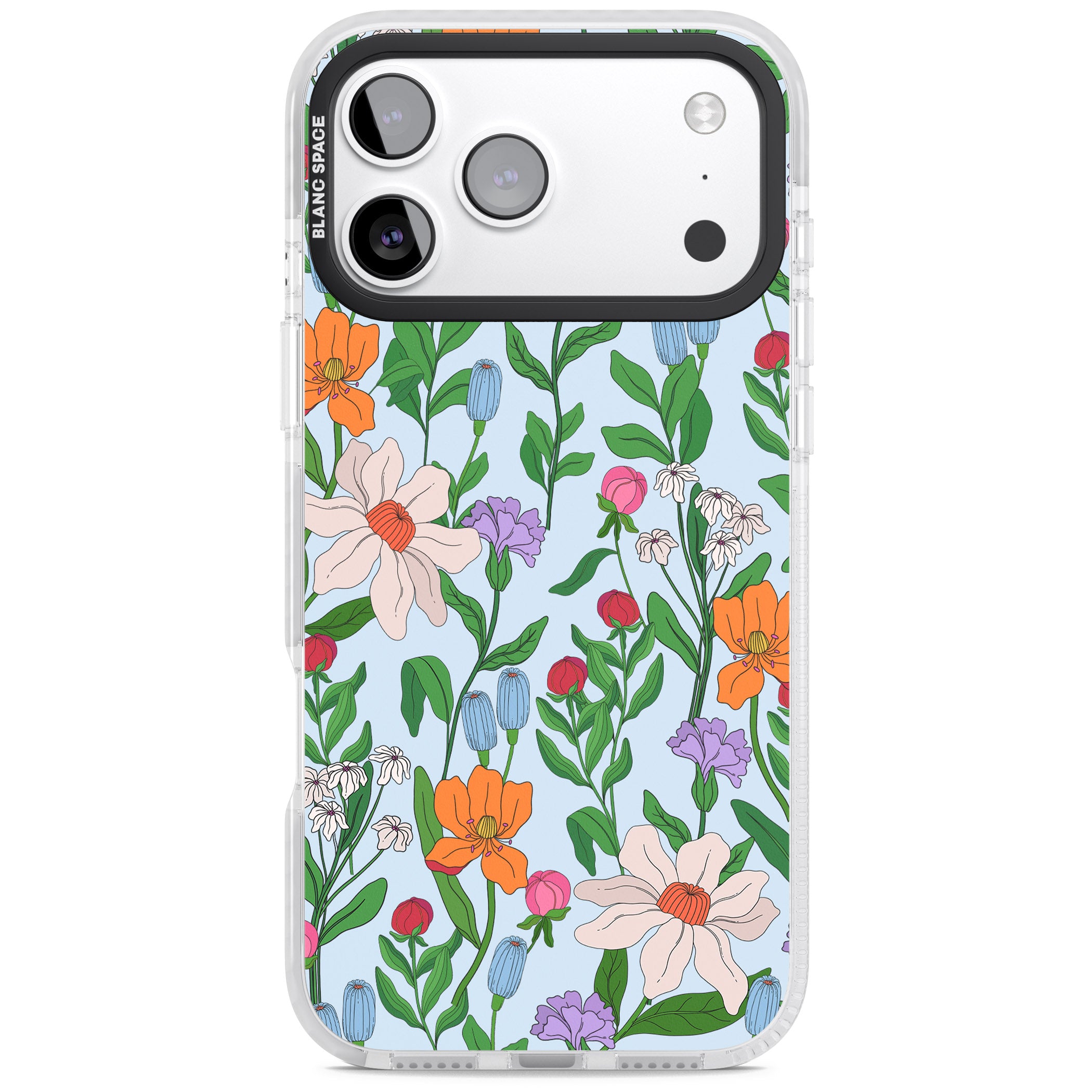 Full Bloom Background iPhone 17 Pro Impact Pro Clear Phone Case