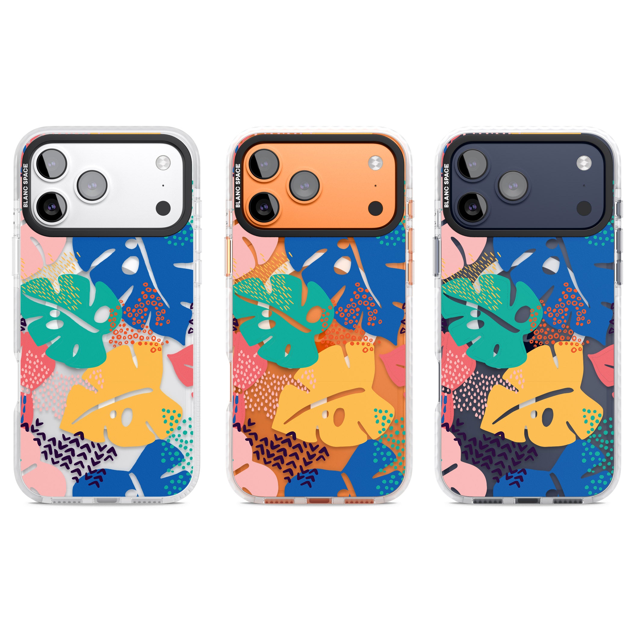 Vibrant Leaves iPhone 17 Pro Impact Pro Clear Phone Case APT Impact Protection