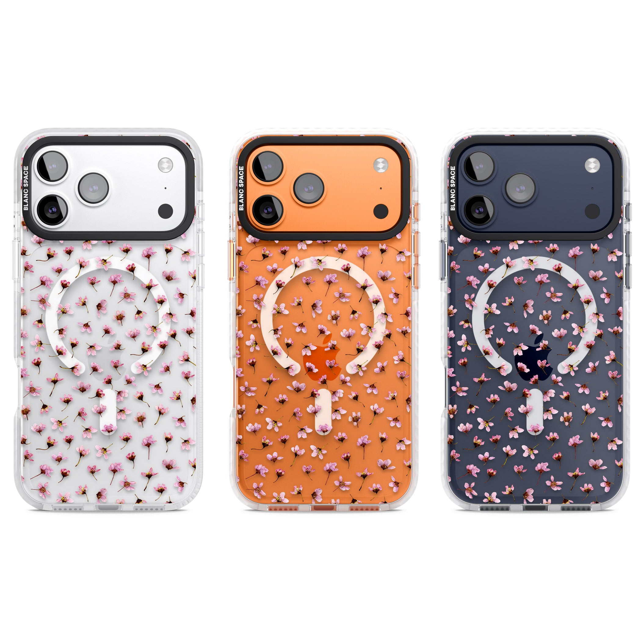 Pink Blossom iPhone 17 Pro Impact Pro Clear Phone Case APT Impact Protection