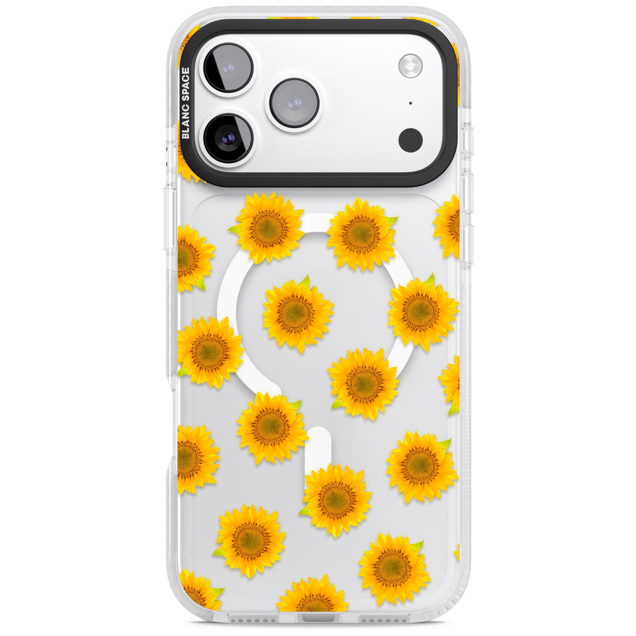 Sunflower Flourish iPhone 17 Pro Impact Pro Clear Phone Case