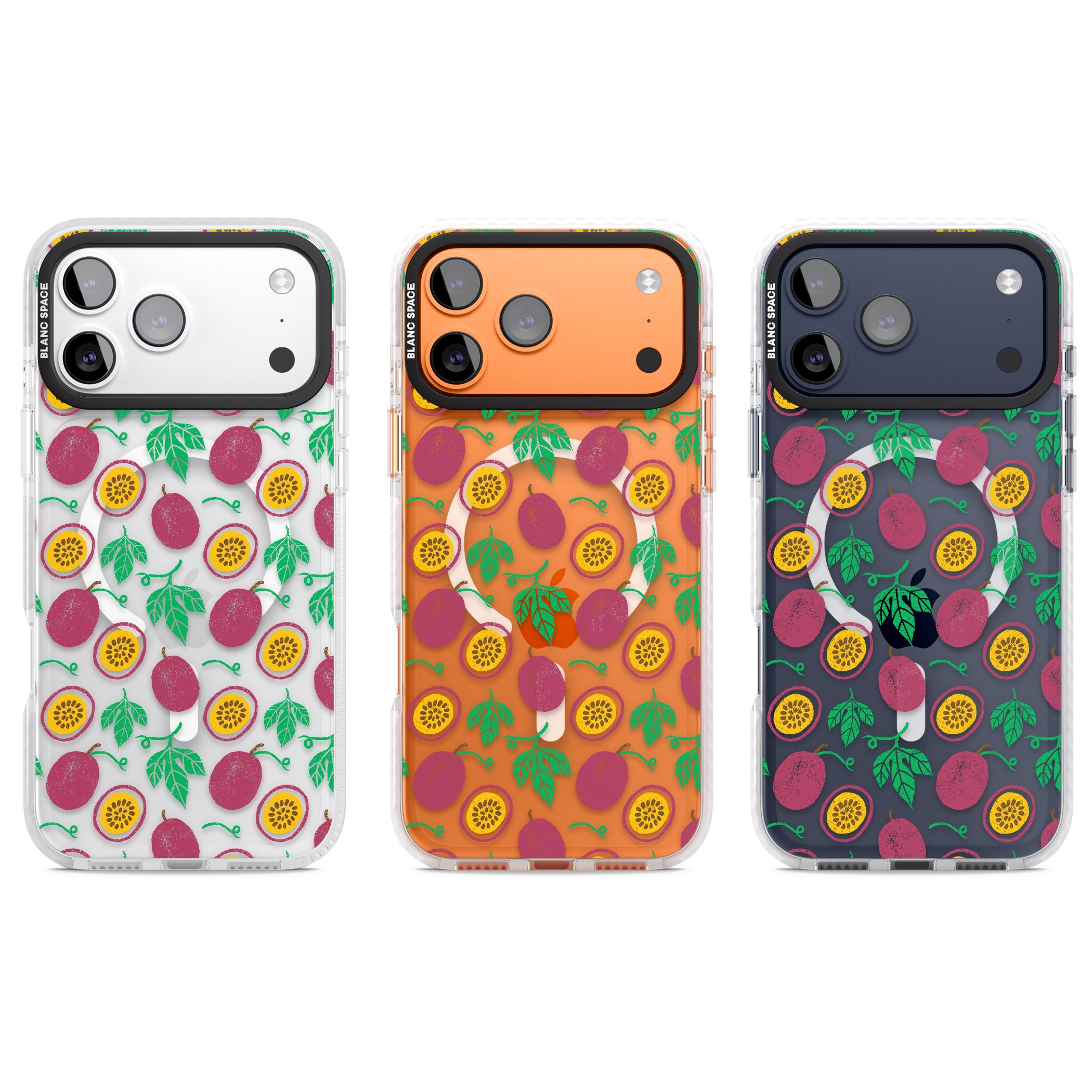 Passion Fruit Paradise iPhone 17 Pro Impact Pro Clear Phone Case APT Impact Protection