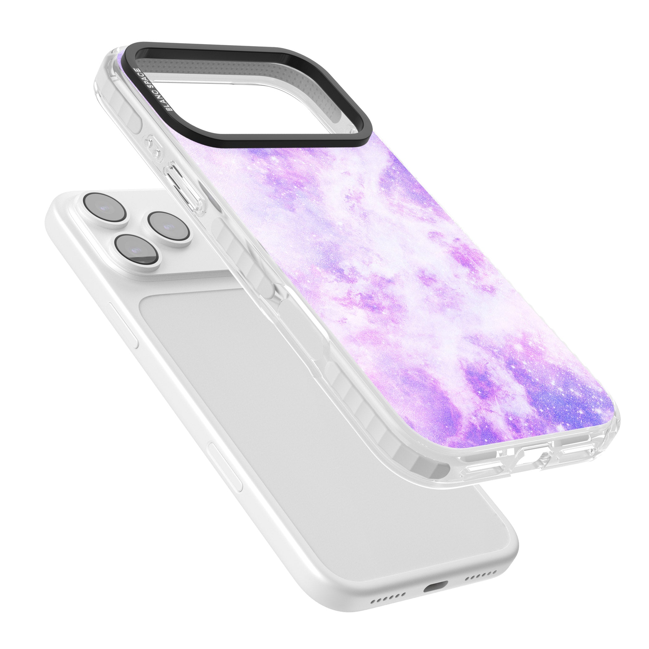 Purple Galaxy Vibes iPhone 17 Pro Max Impact Pro Clear Phone Case Colours