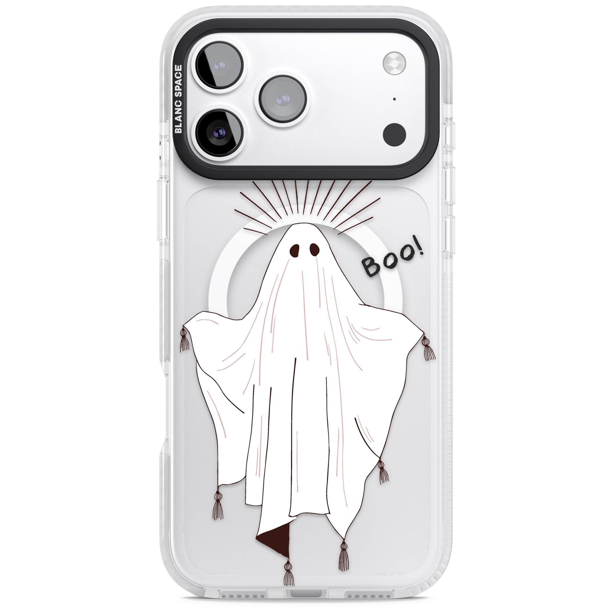 Boo! iPhone 17 Pro Impact Pro Clear Phone Case