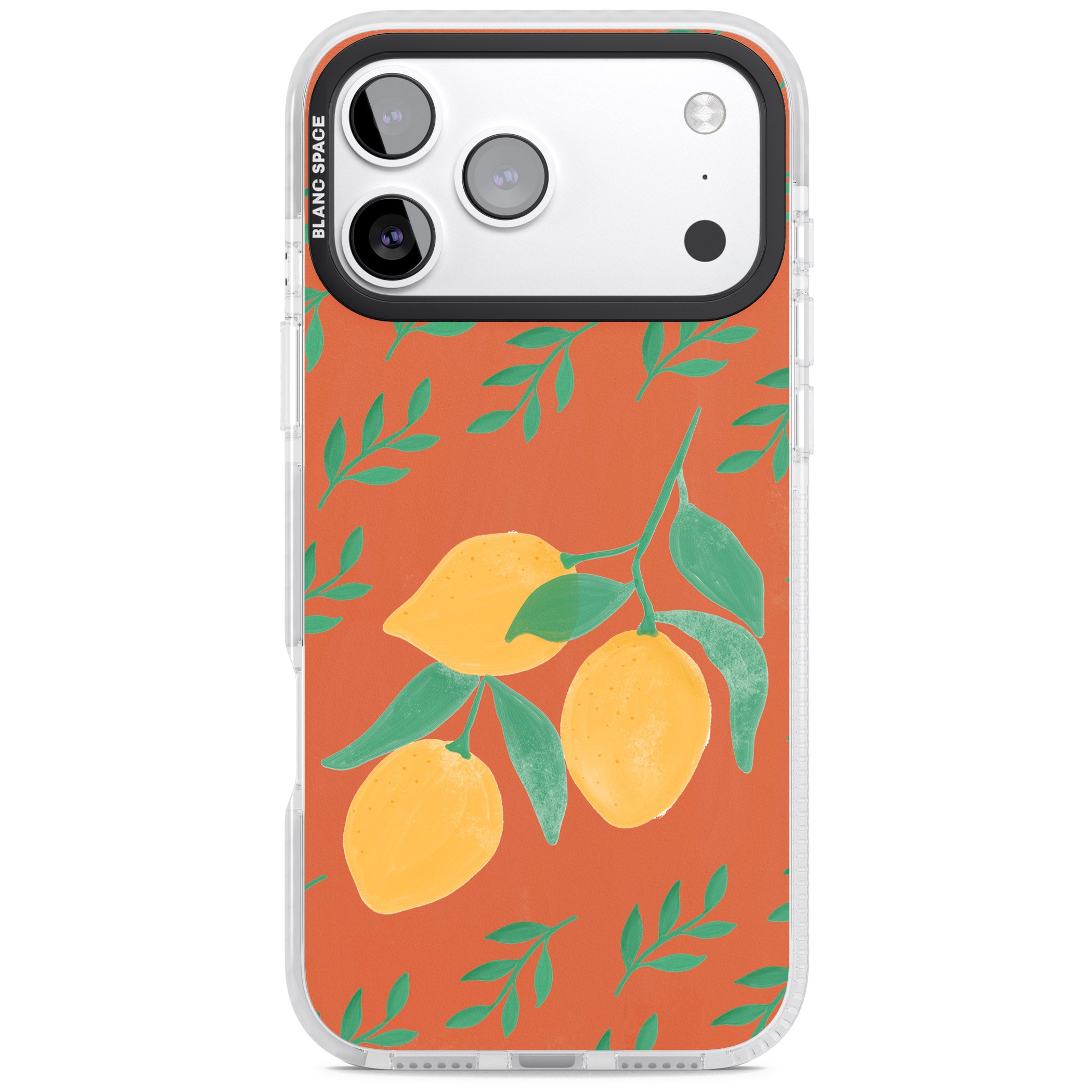 Tuscan Lemons iPhone 17 Pro Impact Pro Clear Phone Case