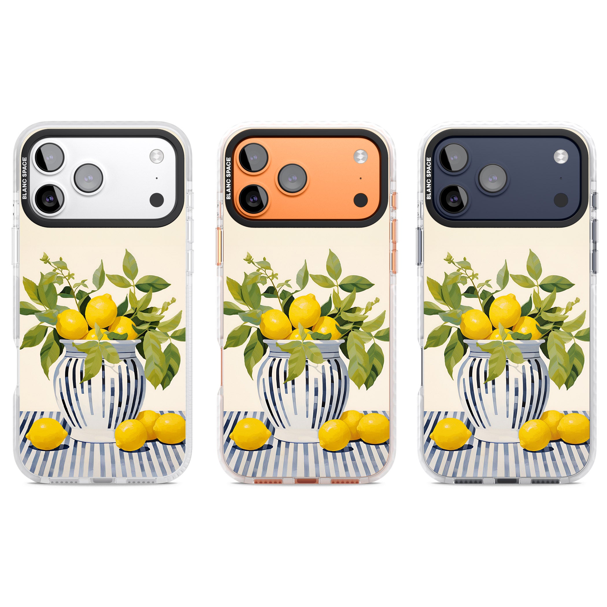Lemon Plant Vase iPhone 17 Pro Impact Pro Clear Phone Case APT Impact Protection