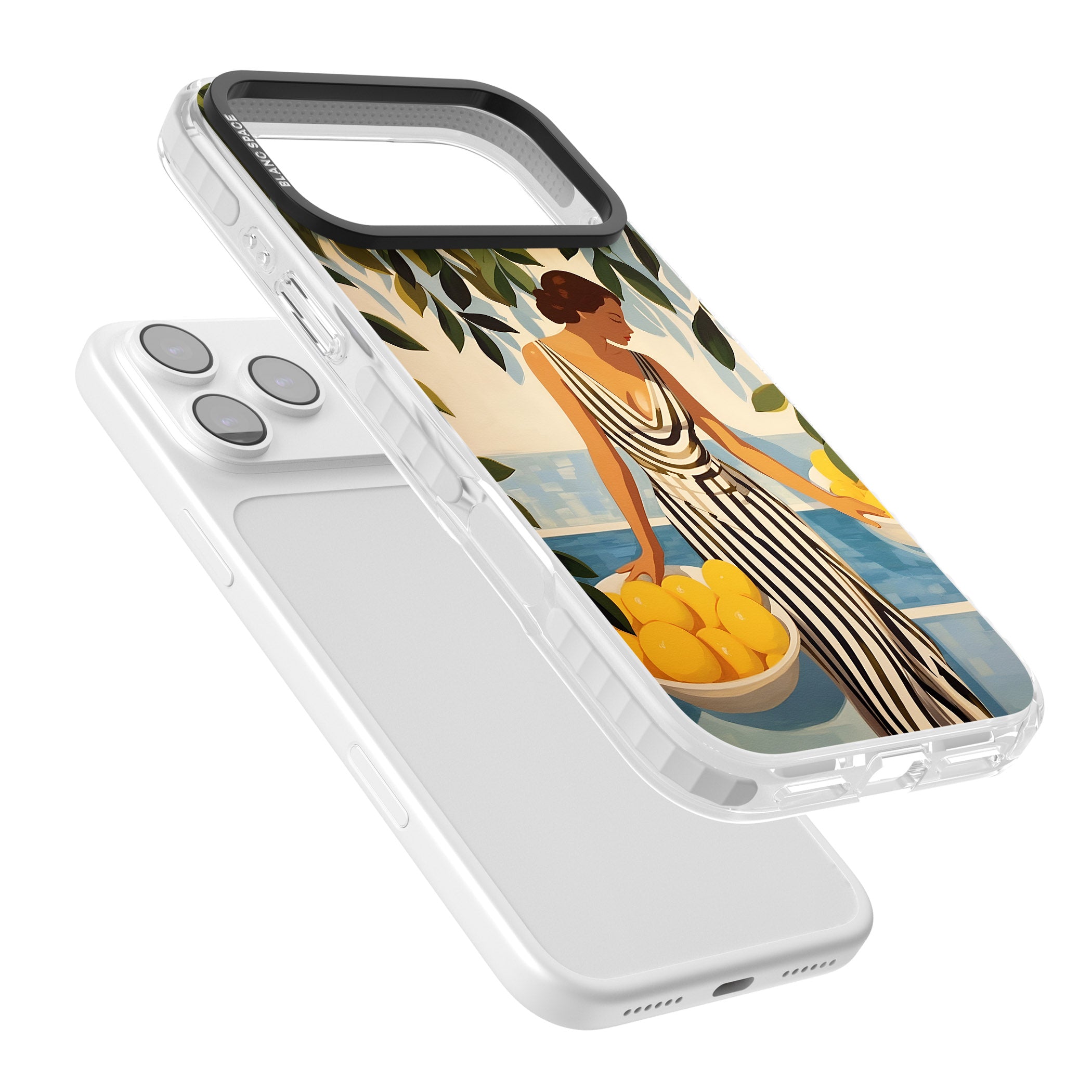 Lemon Picking iPhone 17 Pro Impact Pro Clear Phone Case Colours