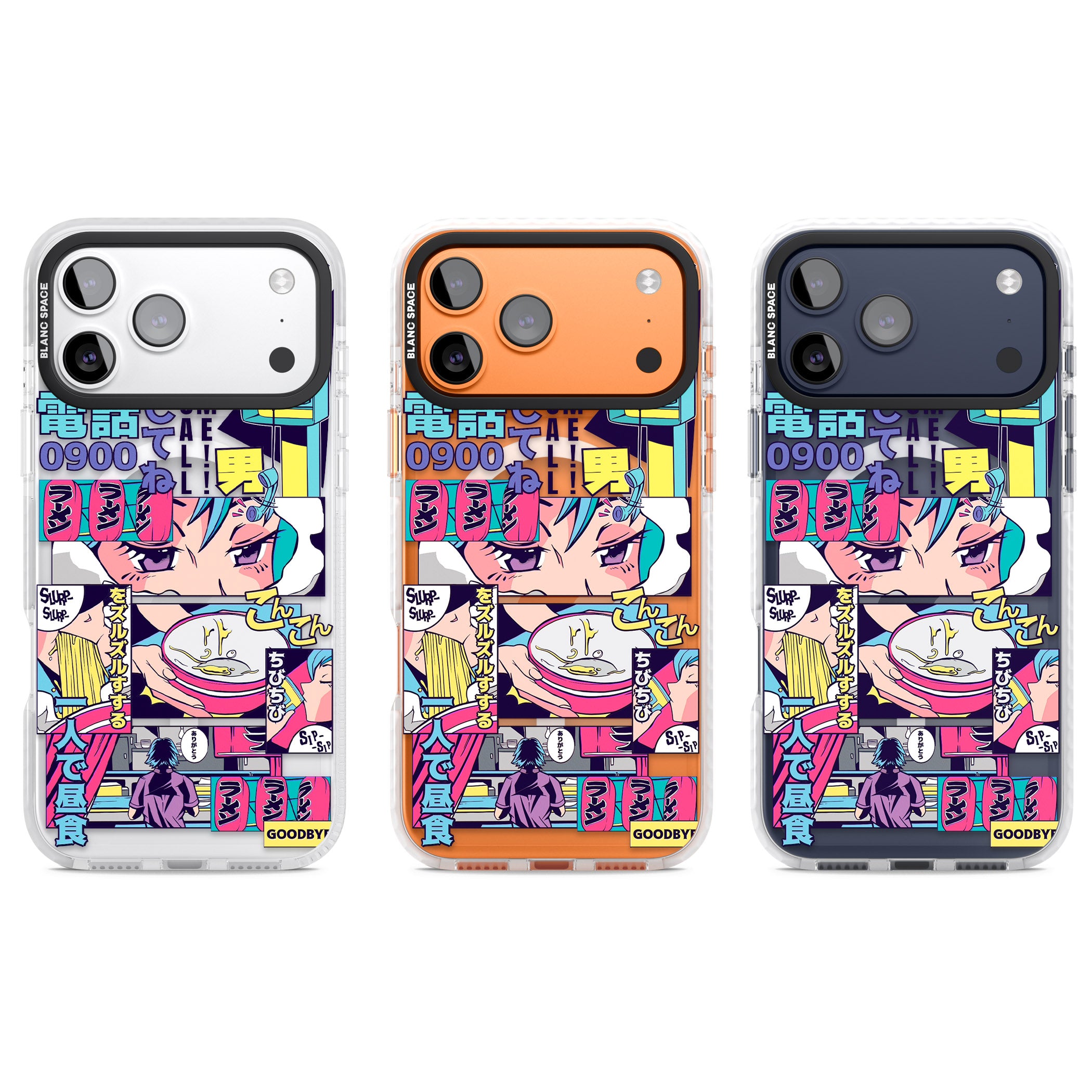 Vibrant Anime Comic iPhone 17 Pro Impact Pro Clear Phone Case APT Impact Protection