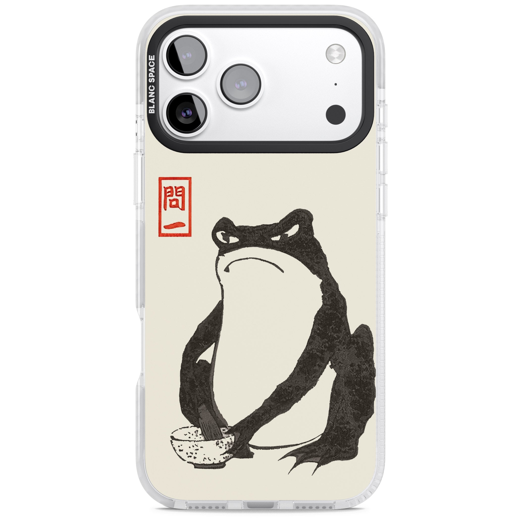 Matsumoto Hoji Grumpy Toad iPhone 17 Pro Max Impact Pro Clear Phone Case