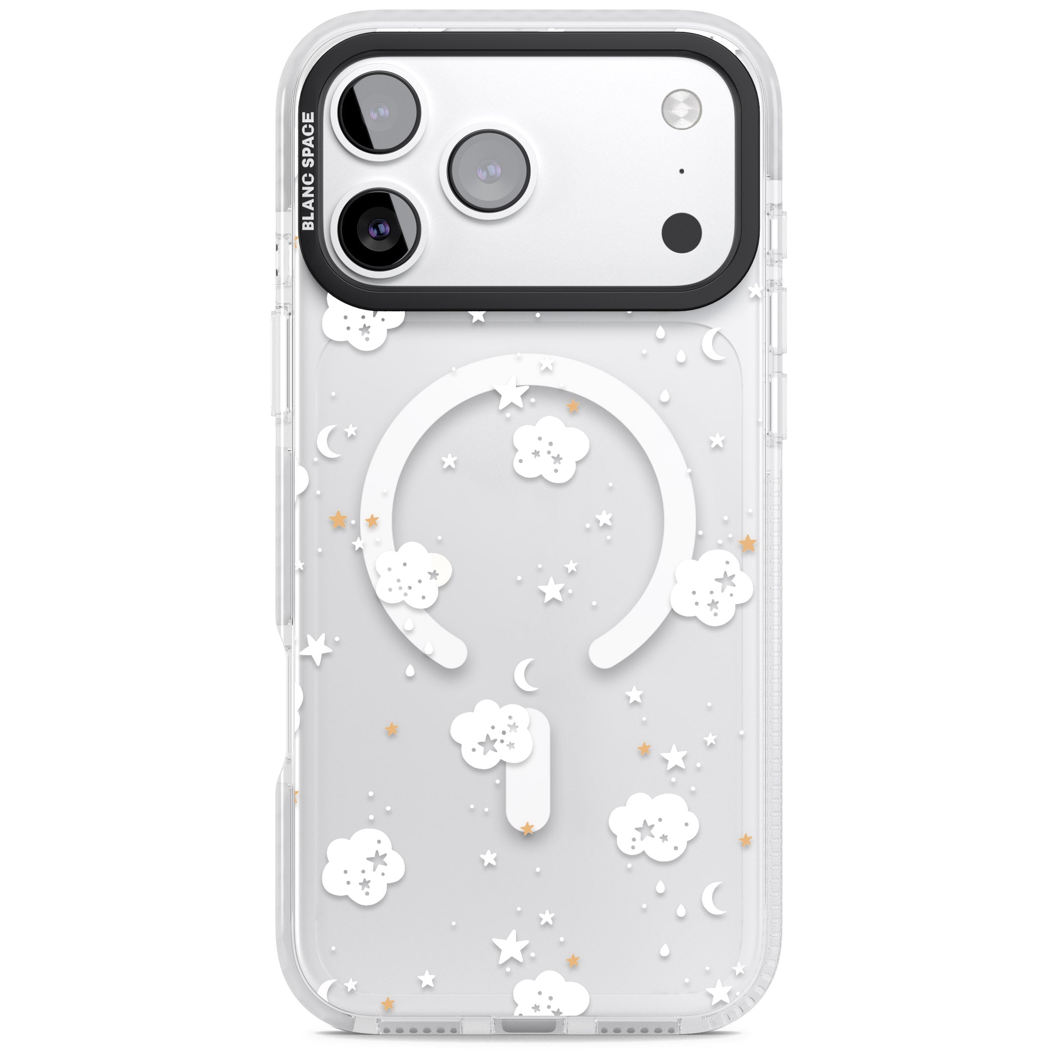 Starry Night Cloud iPhone 17 Pro Impact Pro Clear Phone Case