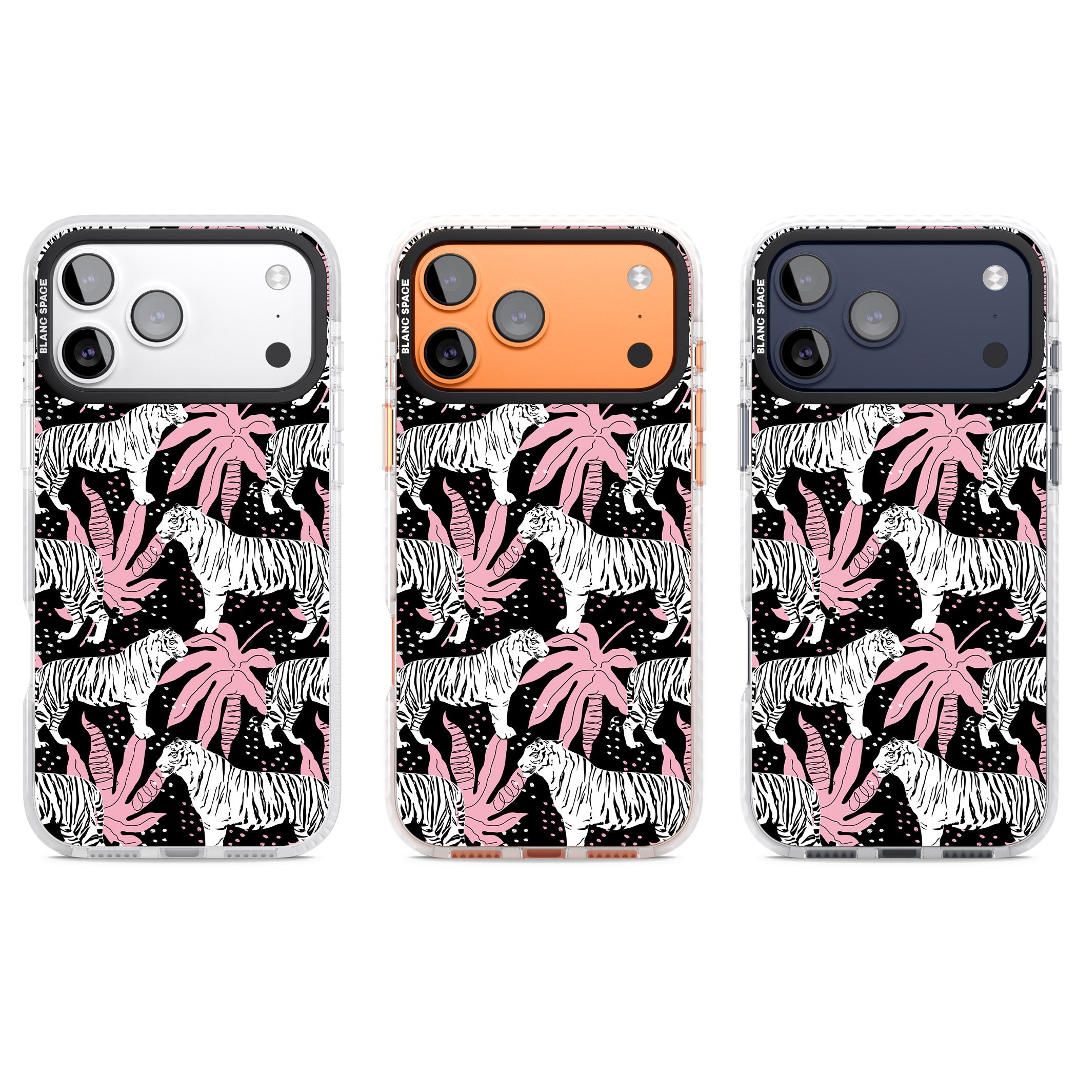 Pink Jungle Tiger iPhone 17 Pro Impact Pro Clear Phone Case APT Impact Protection