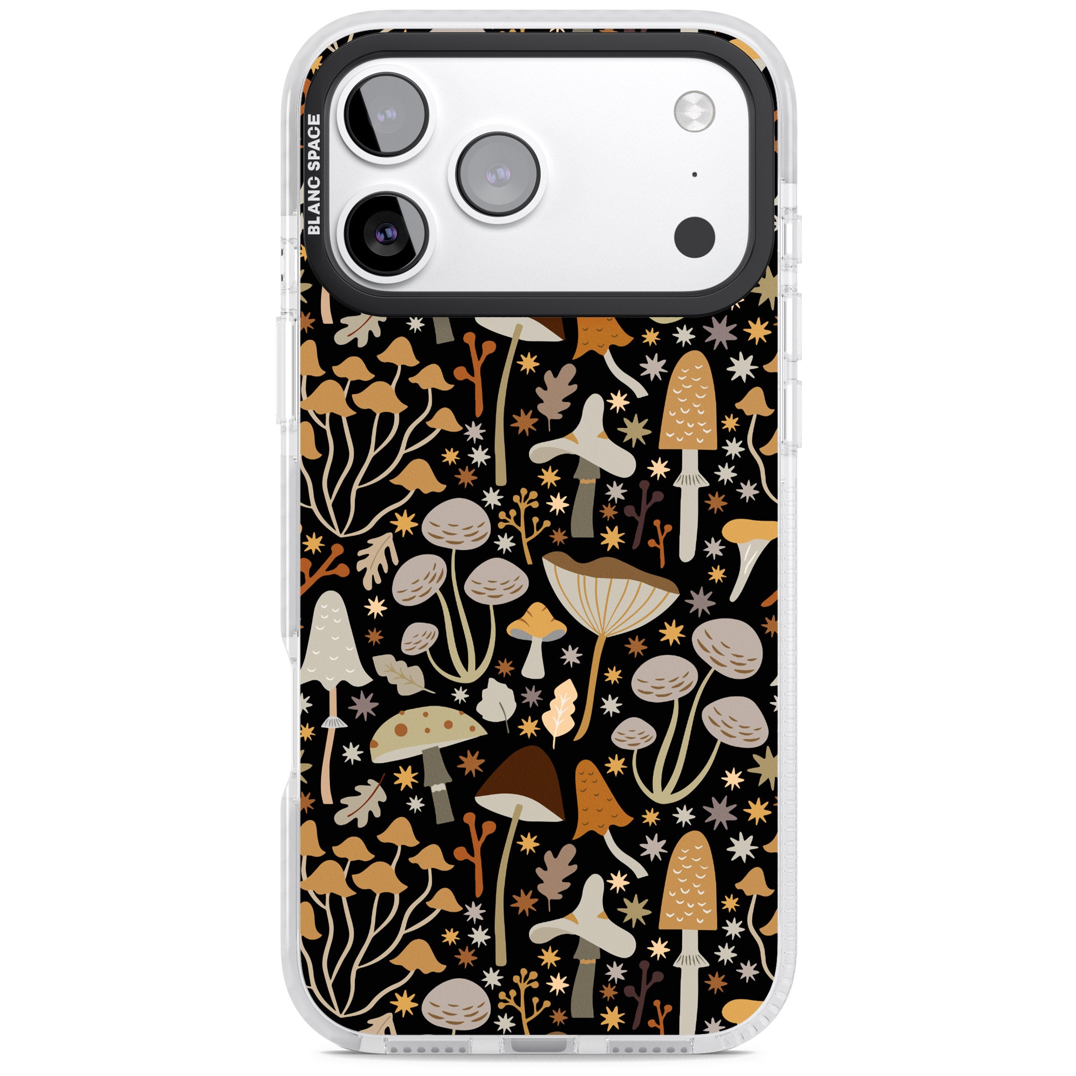 Mushroom Dream Pattern iPhone 17 Pro Impact Pro Clear Phone Case