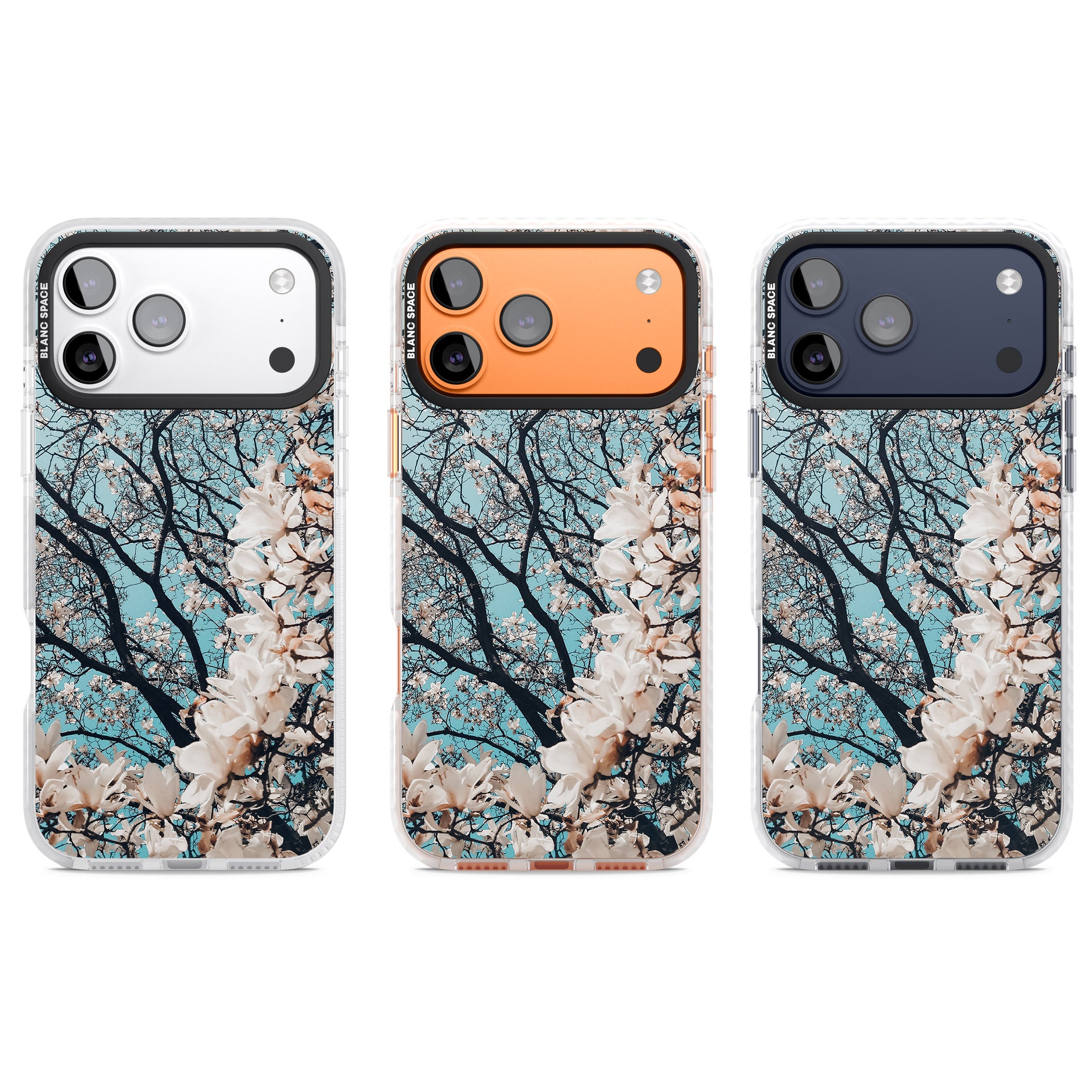 Magnolia Bloom iPhone 17 Pro Impact Pro Clear Phone Case APT Impact Protection
