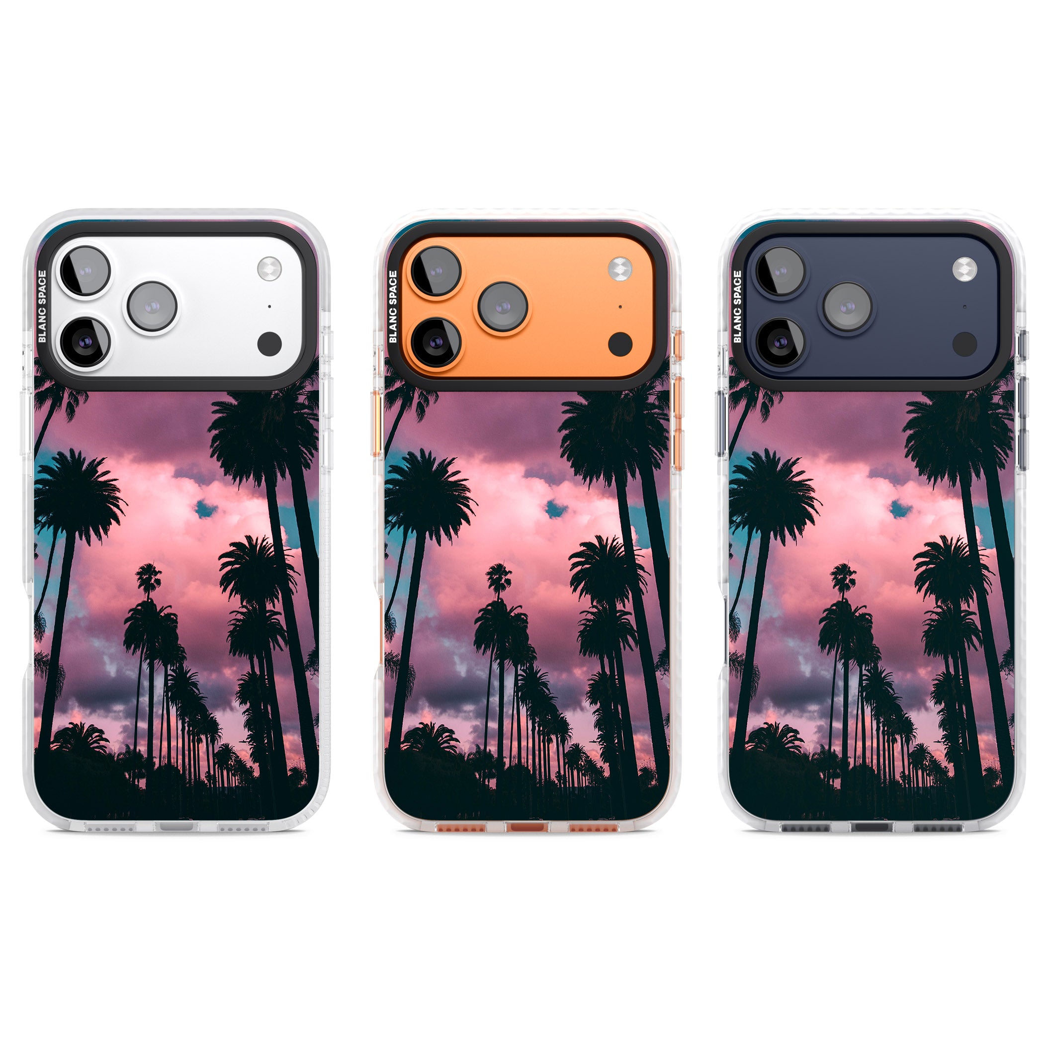 Sunset Palms iPhone 17 Pro Impact Pro Clear Phone Case APT Impact Protection