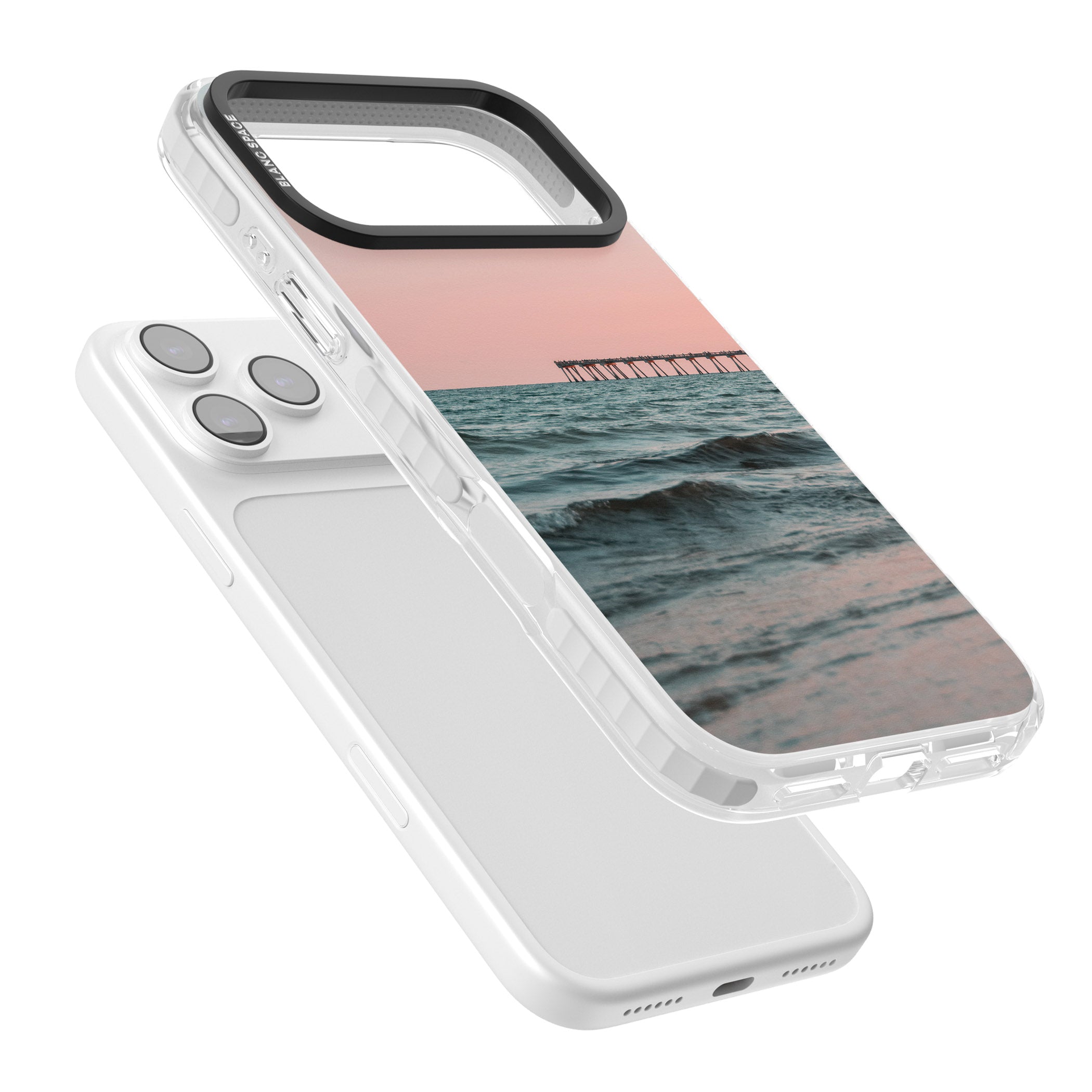 Sunset Pier iPhone 17 Pro Impact Pro Clear Phone Case Colours