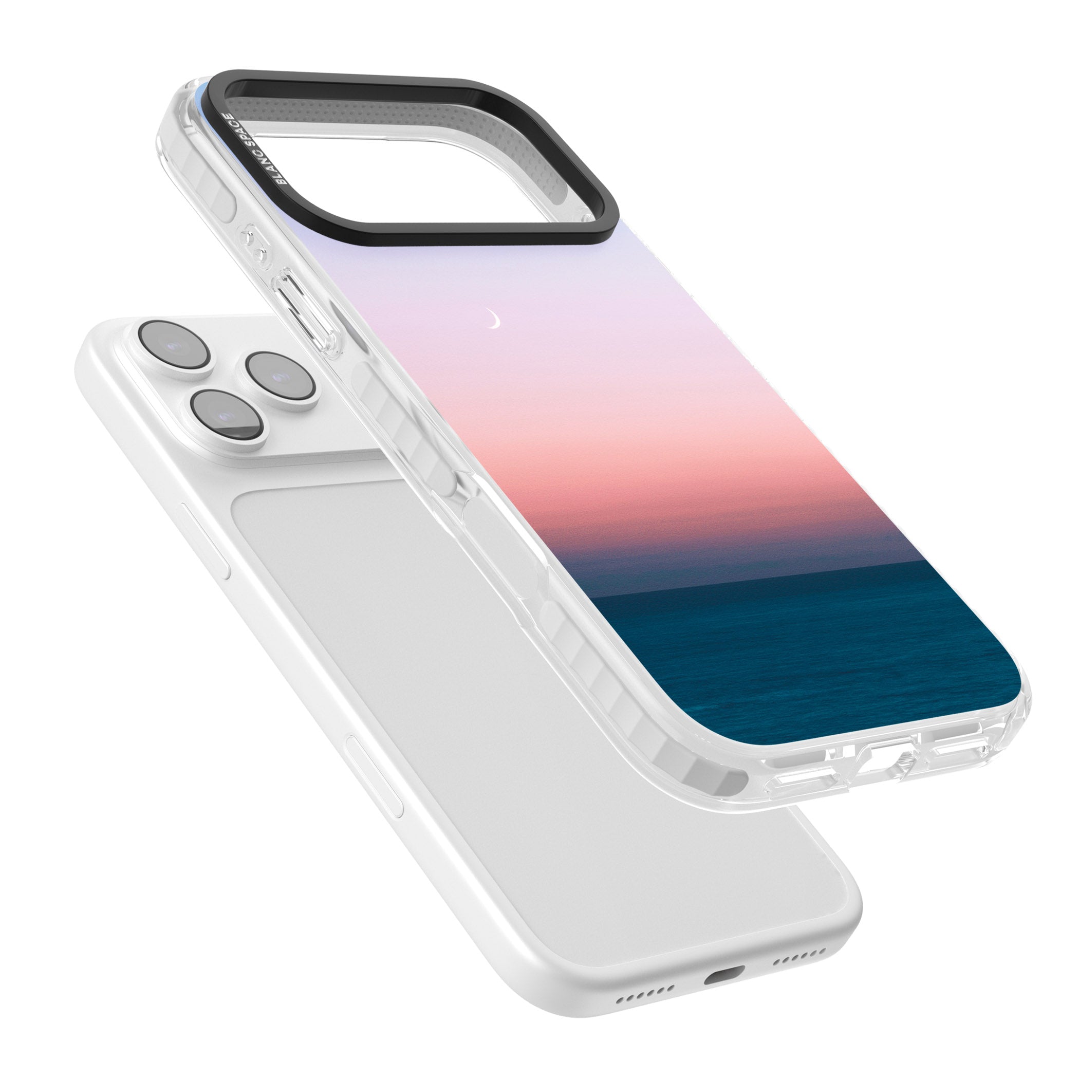 Pastel Ocean Sunset iPhone 17 Pro Impact Pro Clear Phone Case Colours