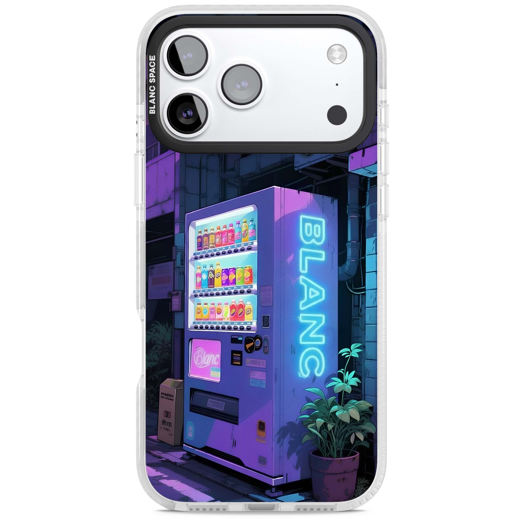 Shibuya Glow Japanese iPhone case featuring a glowing Tokyo vending machine, neon signage, and moody purple alleyway | Impact Magsafe case for iPhone 17 Pro, iPhone 17 Pro Max