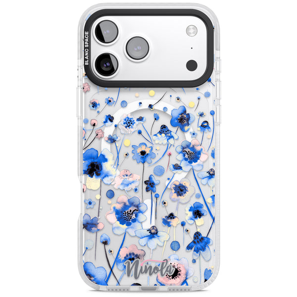 Ink Flowers Blue