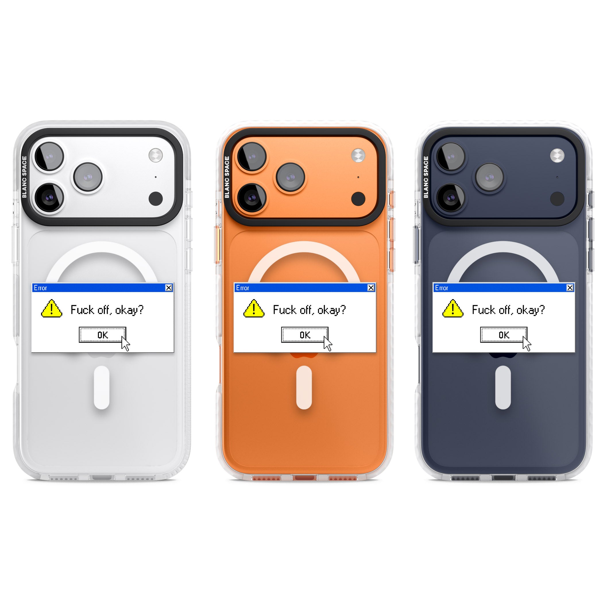 F Ck Off Okay Exe iPhone 17 Pro Impact Pro Clear Phone Case APT Impact Protection