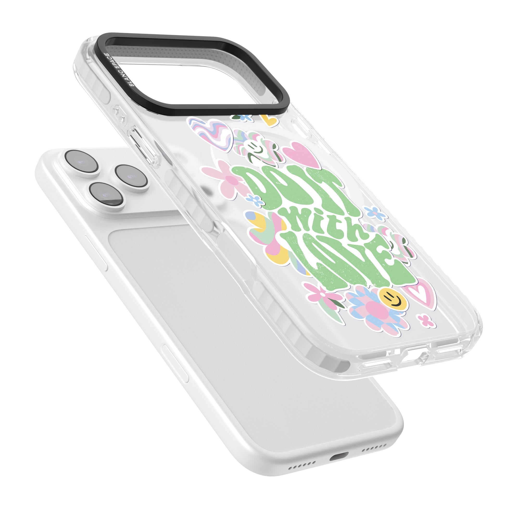 Do It With Love iPhone 17 Pro Impact Pro Clear Phone Case Colours