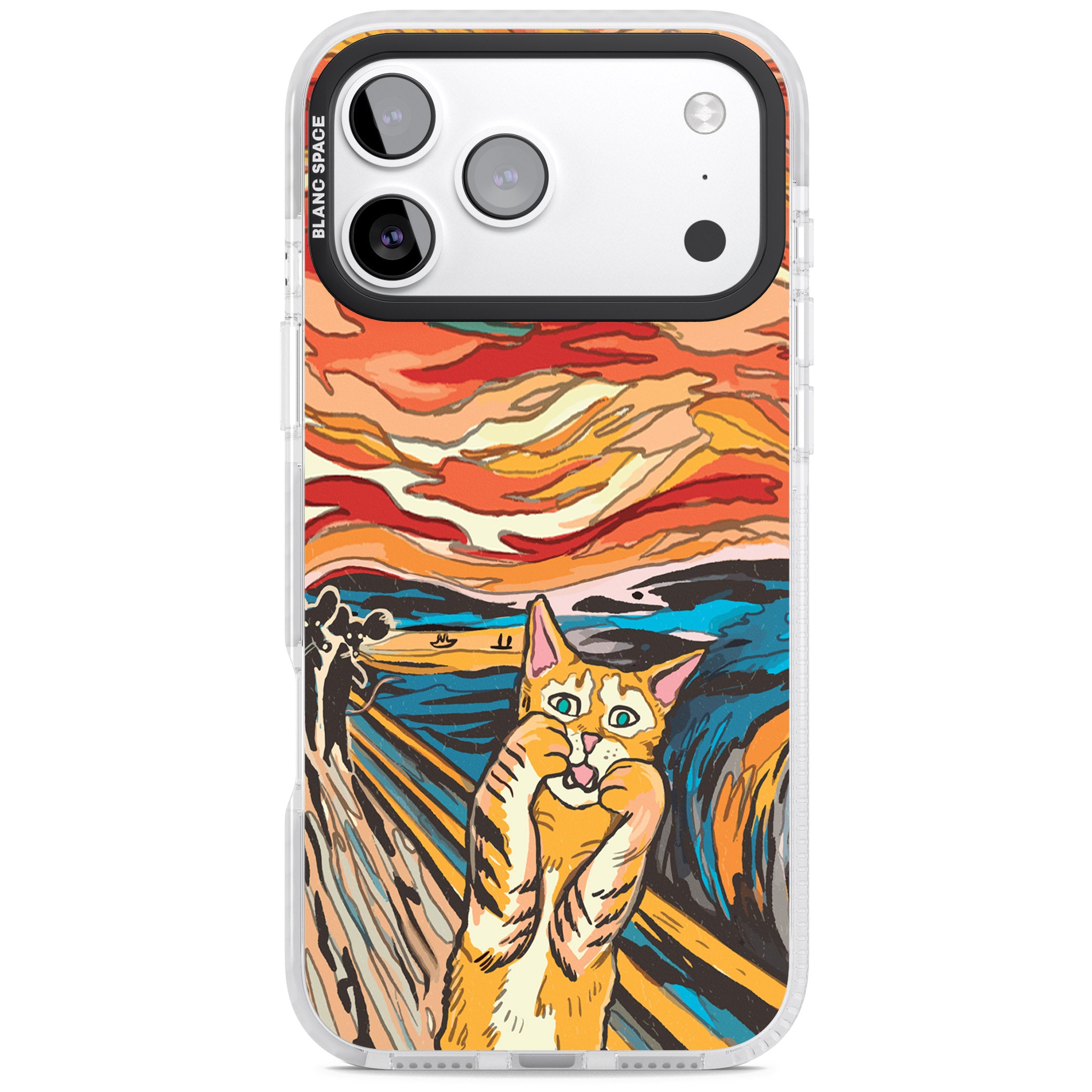 The Meow iPhone 17 Pro Impact Pro Clear Phone Case
