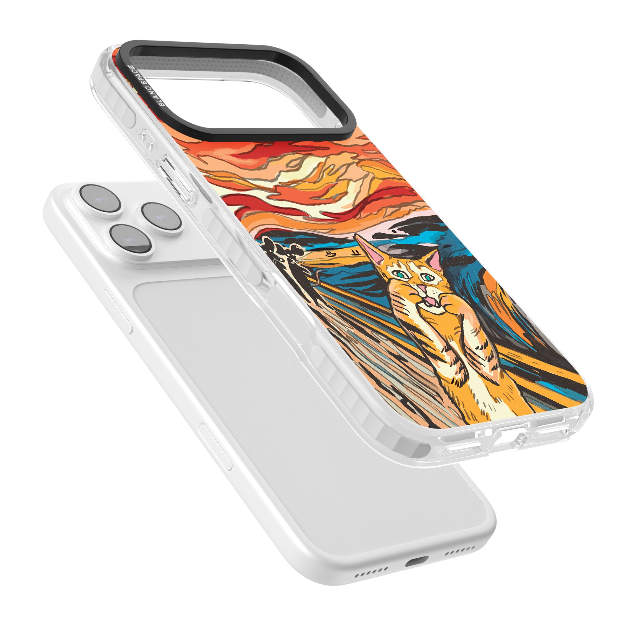 The Meow iPhone 17 Pro Impact Pro Clear Phone Case Colours