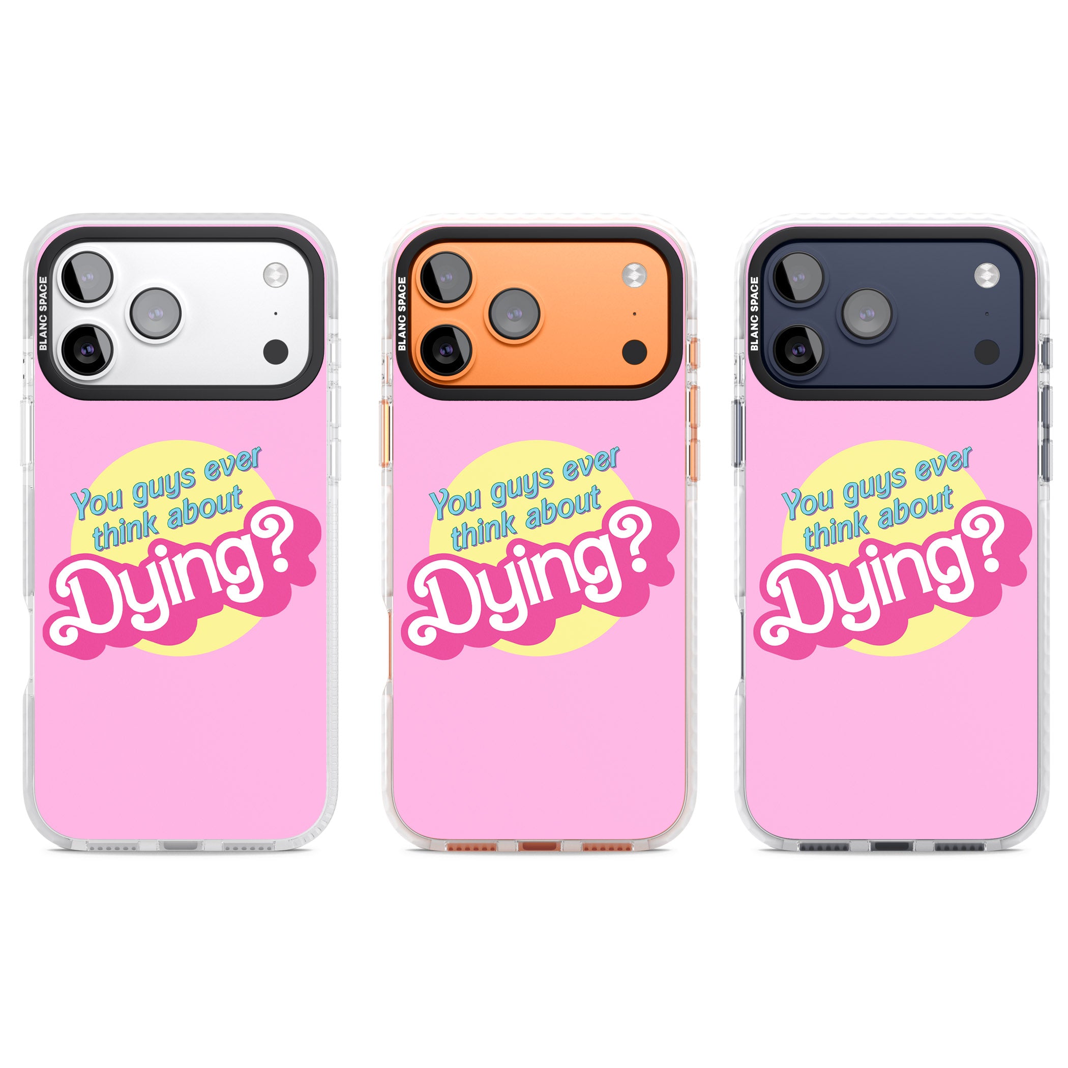 Ever Think About Dying? iPhone 17 Pro Impact Pro Clear Phone Case APT Impact Protection