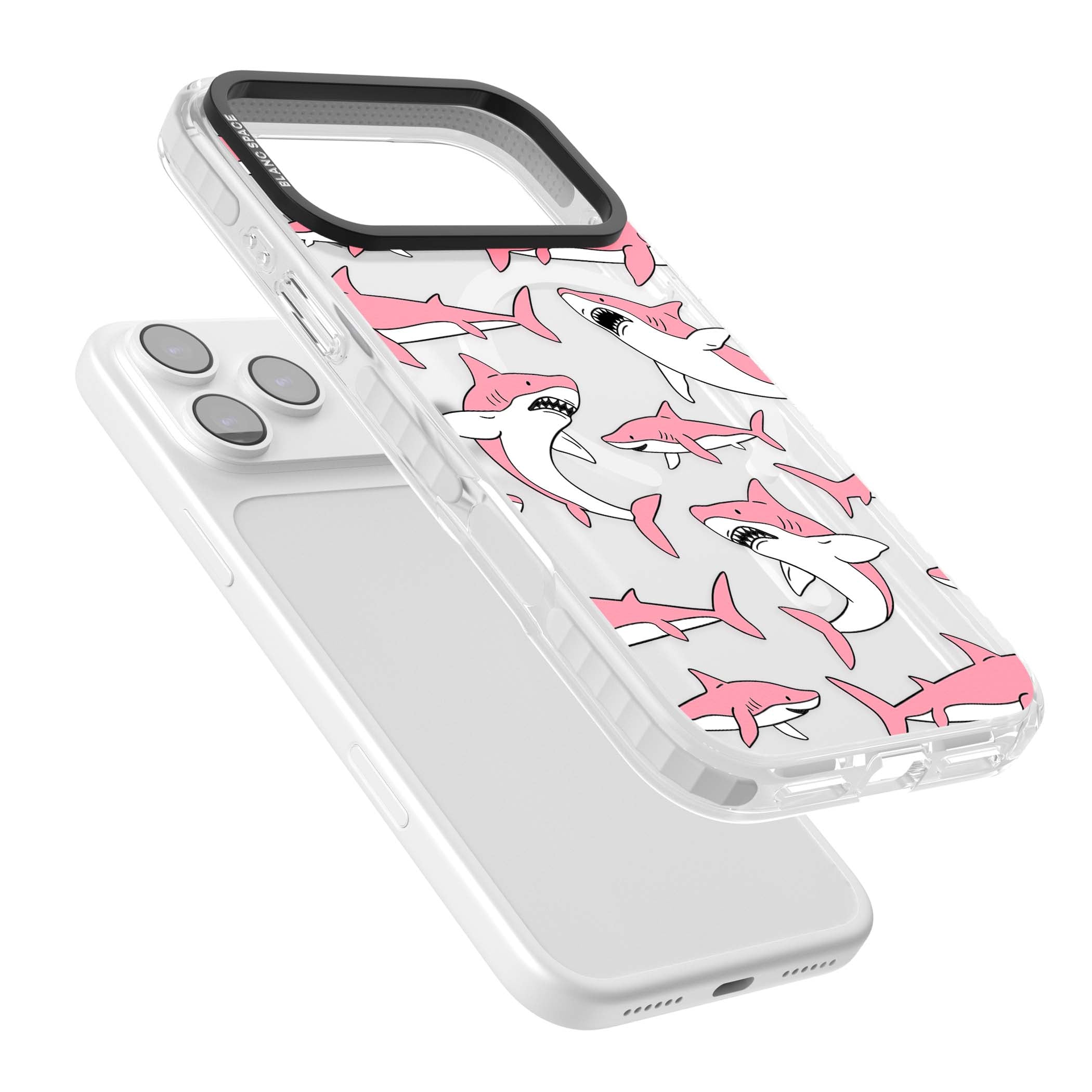 Bubblegum Sharks for her iPhone case | Impact Magsafe case for iPhone 17 Pro, iPhone 17 Pro Max