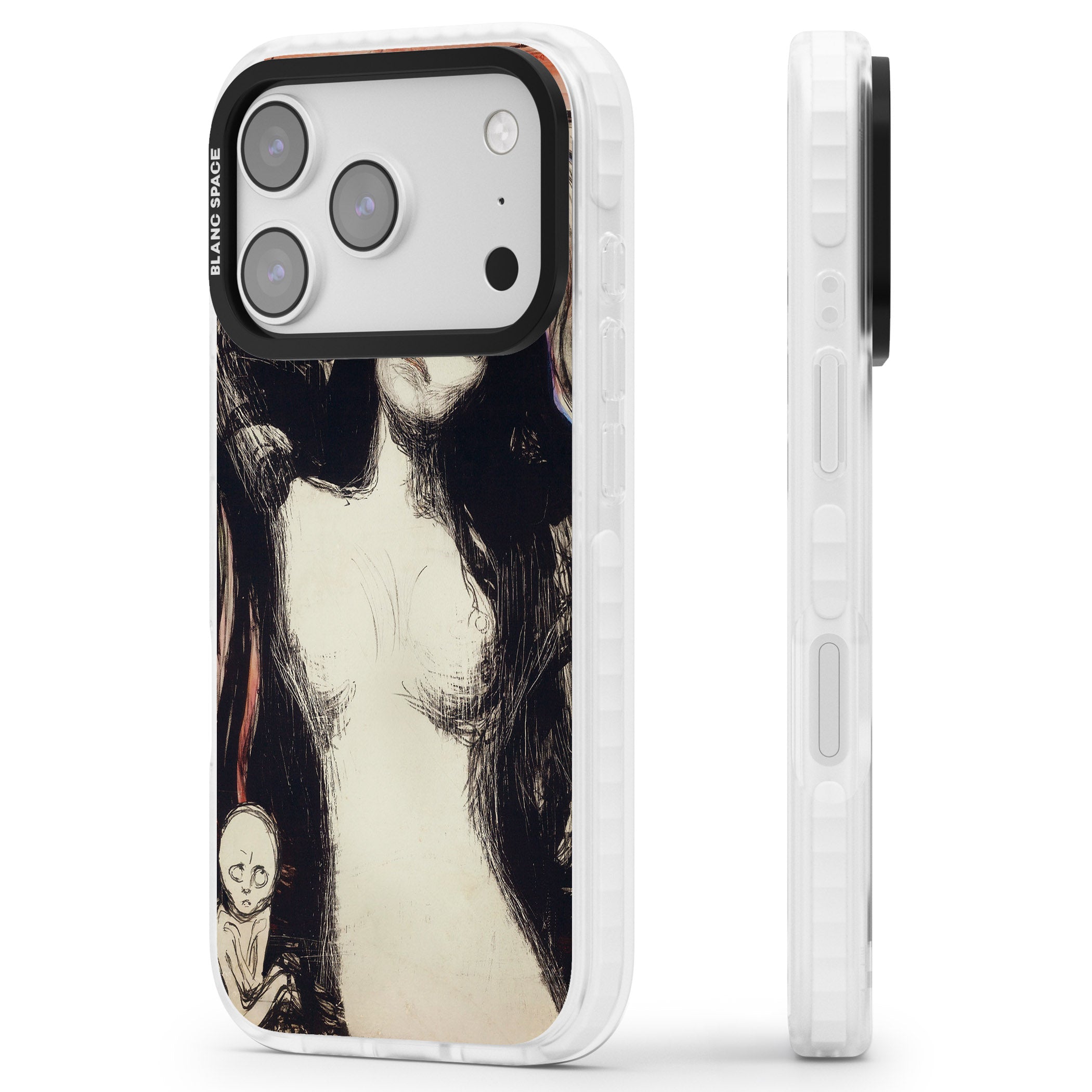 Madonna iPhone 17 Pro Impact Pro Clear Phone Case Side Profile