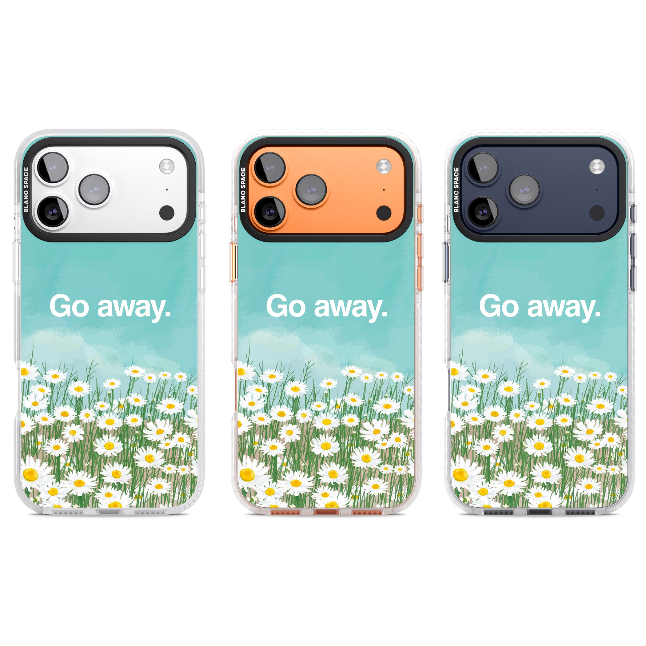 Go Away iPhone 17 Pro Impact Pro Clear Phone Case APT Impact Protection