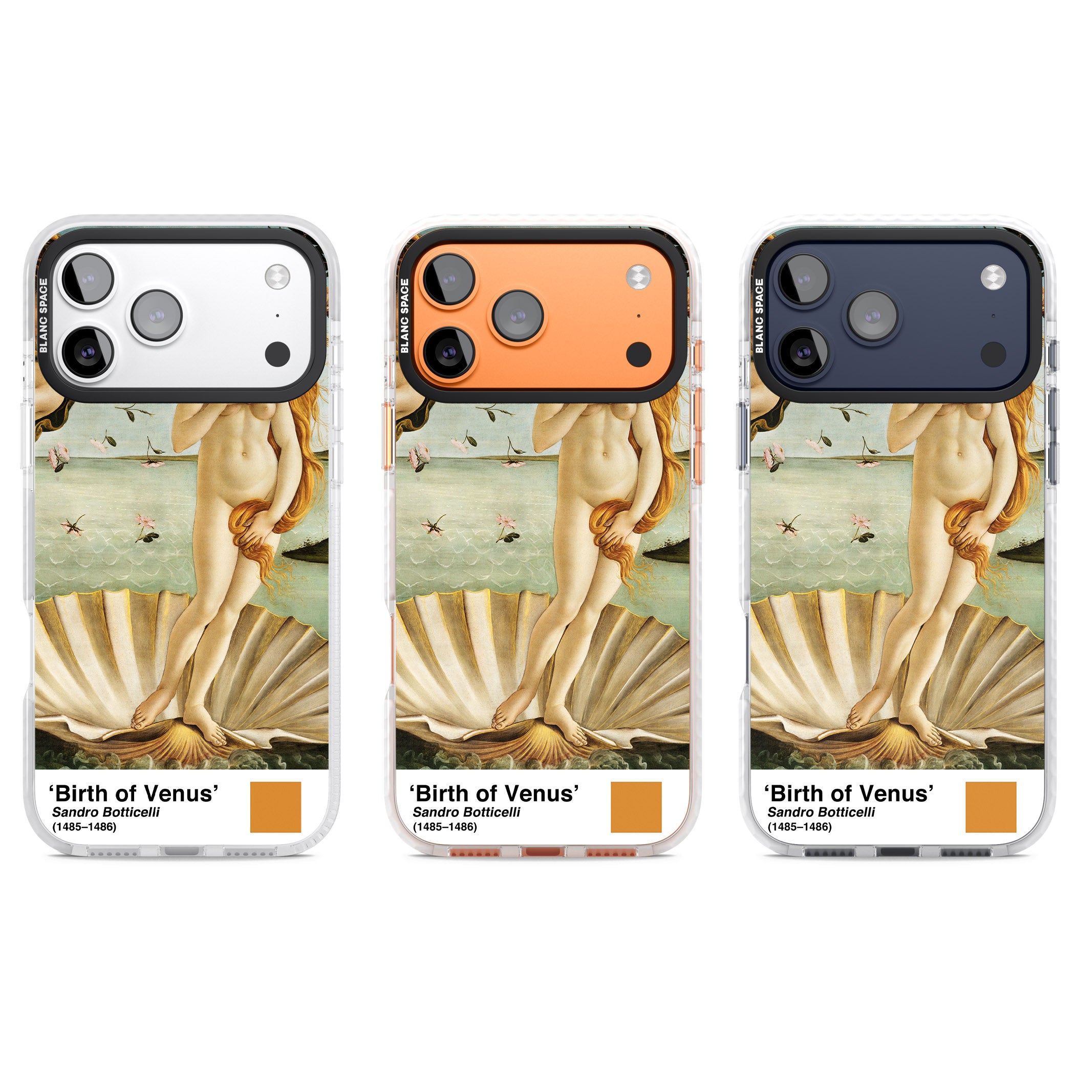 The Birth Of Venus iPhone 17 Pro Impact Pro Clear Phone Case APT Impact Protection