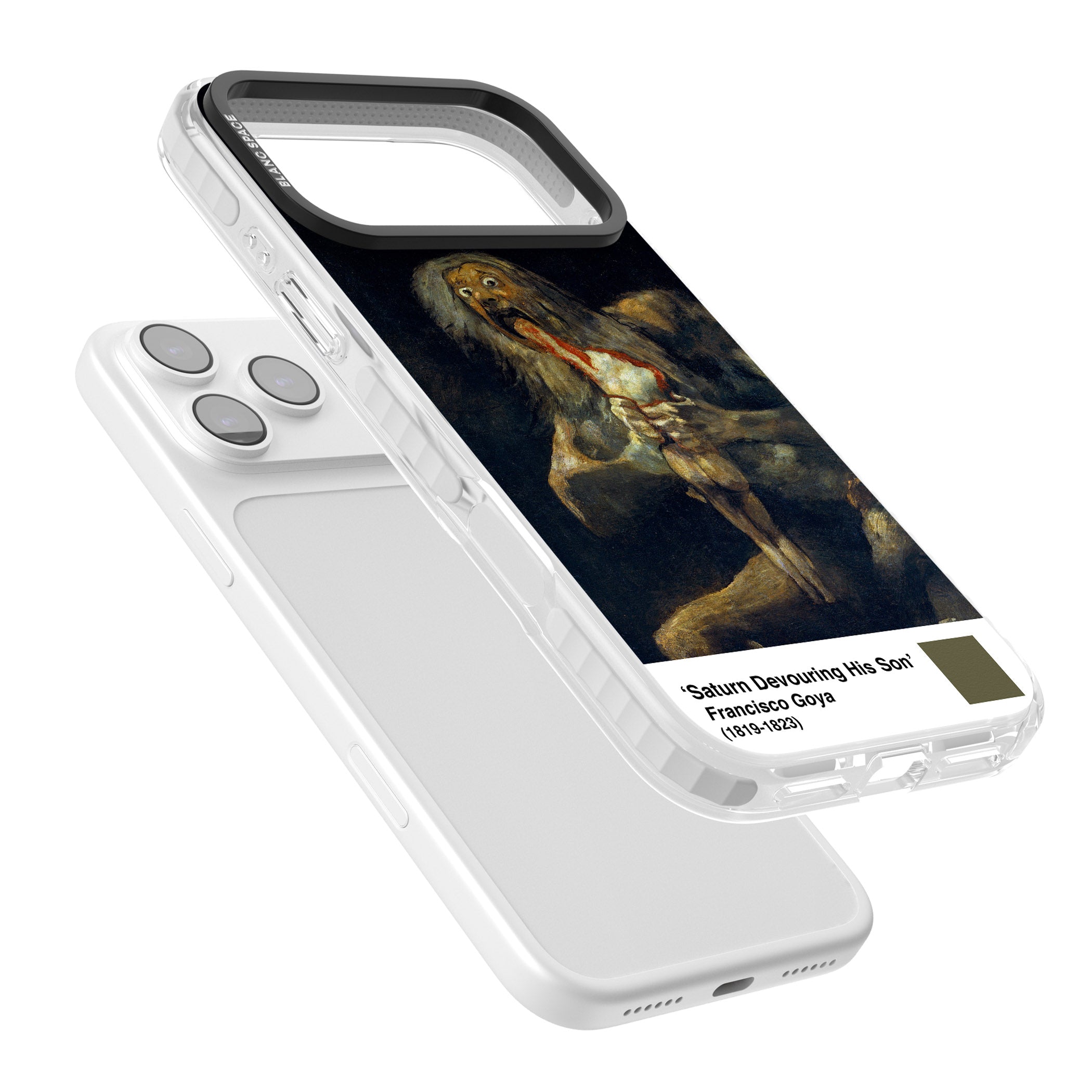 Saturn Devouring His Son iPhone 17 Pro Impact Pro Clear Phone Case Colours