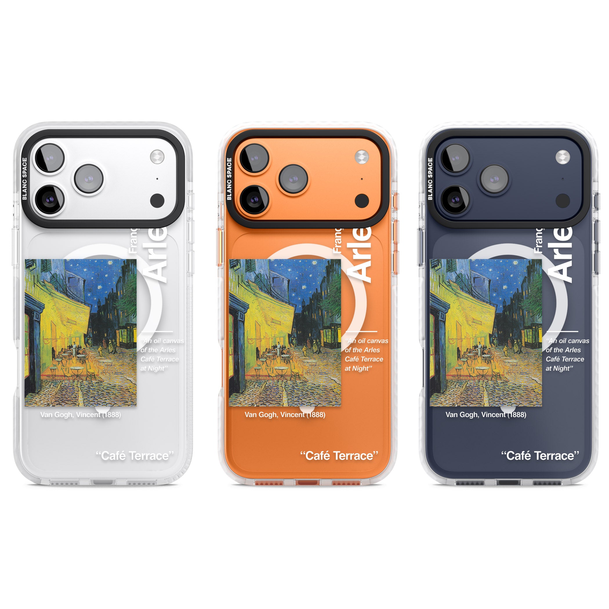 Cafe Terrace At Night iPhone 17 Pro Impact Pro Clear Phone Case APT Impact Protection