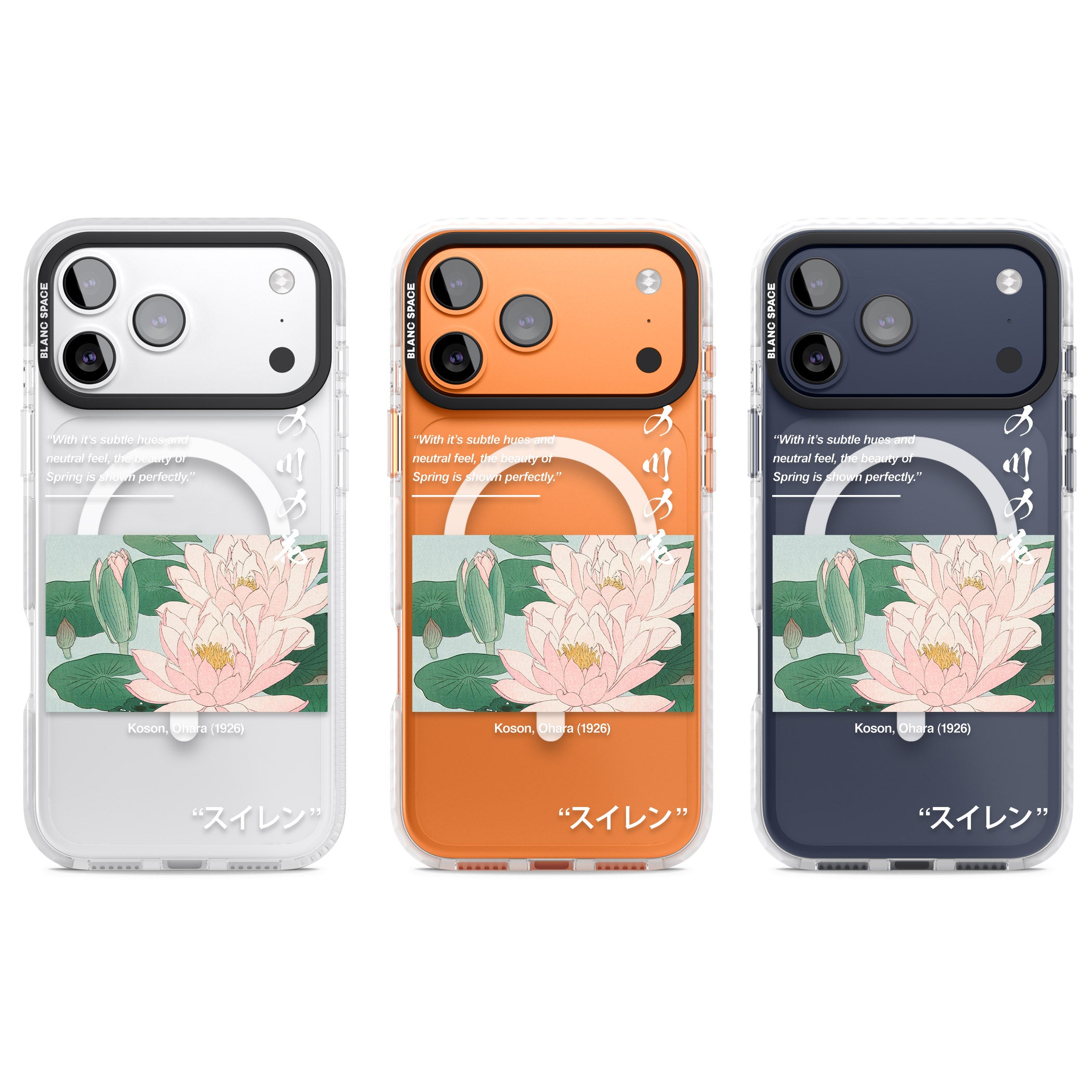 Water Lily iPhone 17 Pro Impact Pro Clear Phone Case APT Impact Protection