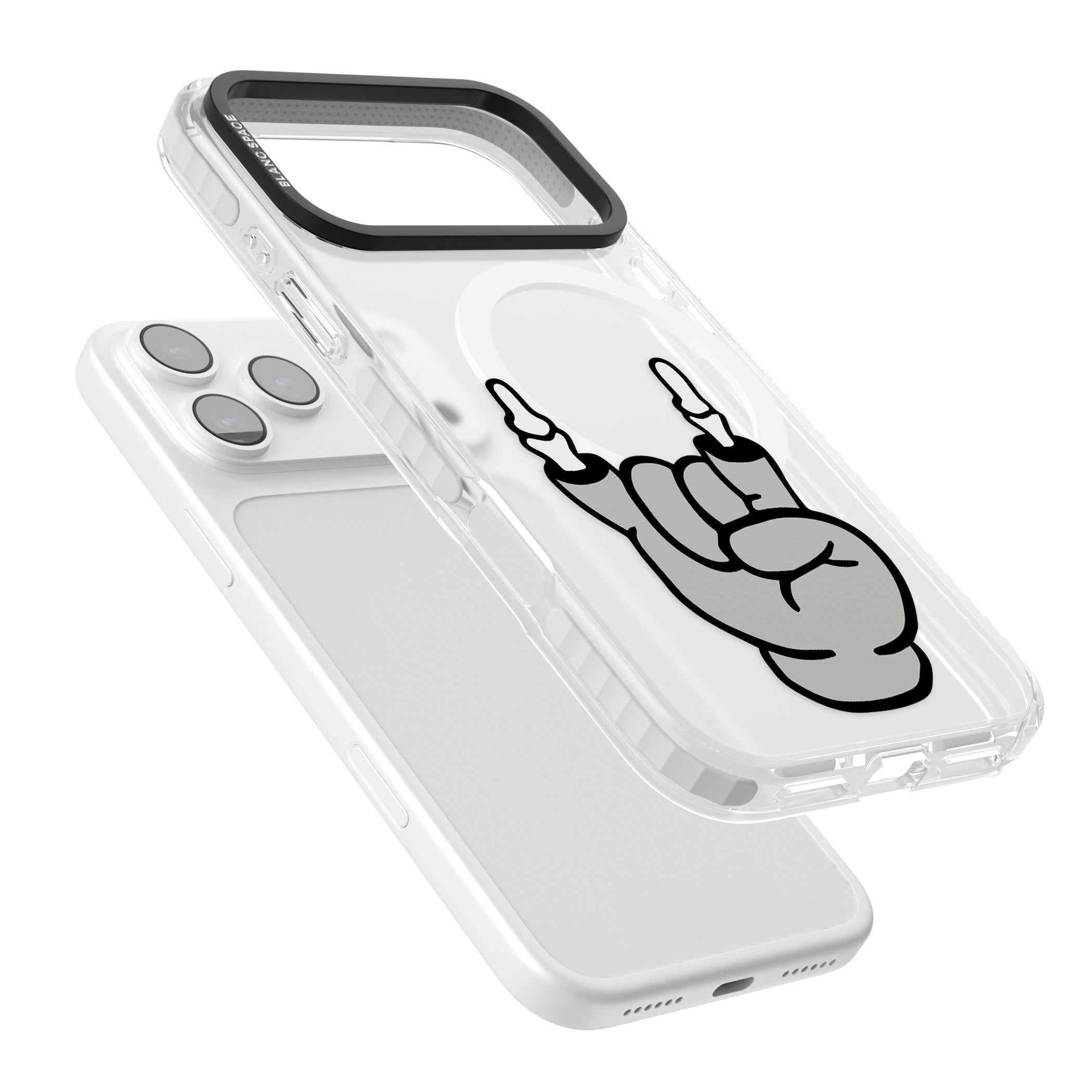 Rock 'Til You Drop iPhone 17 Pro Max Impact Pro Clear Phone Case Colours
