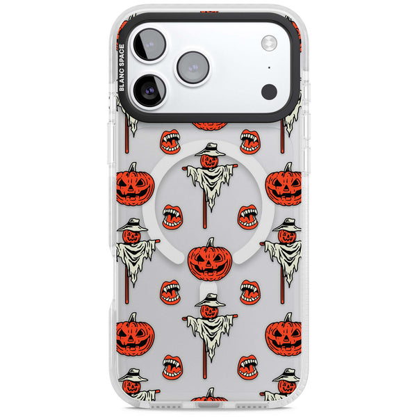 Retro Red Pumpkins & Scarecrows