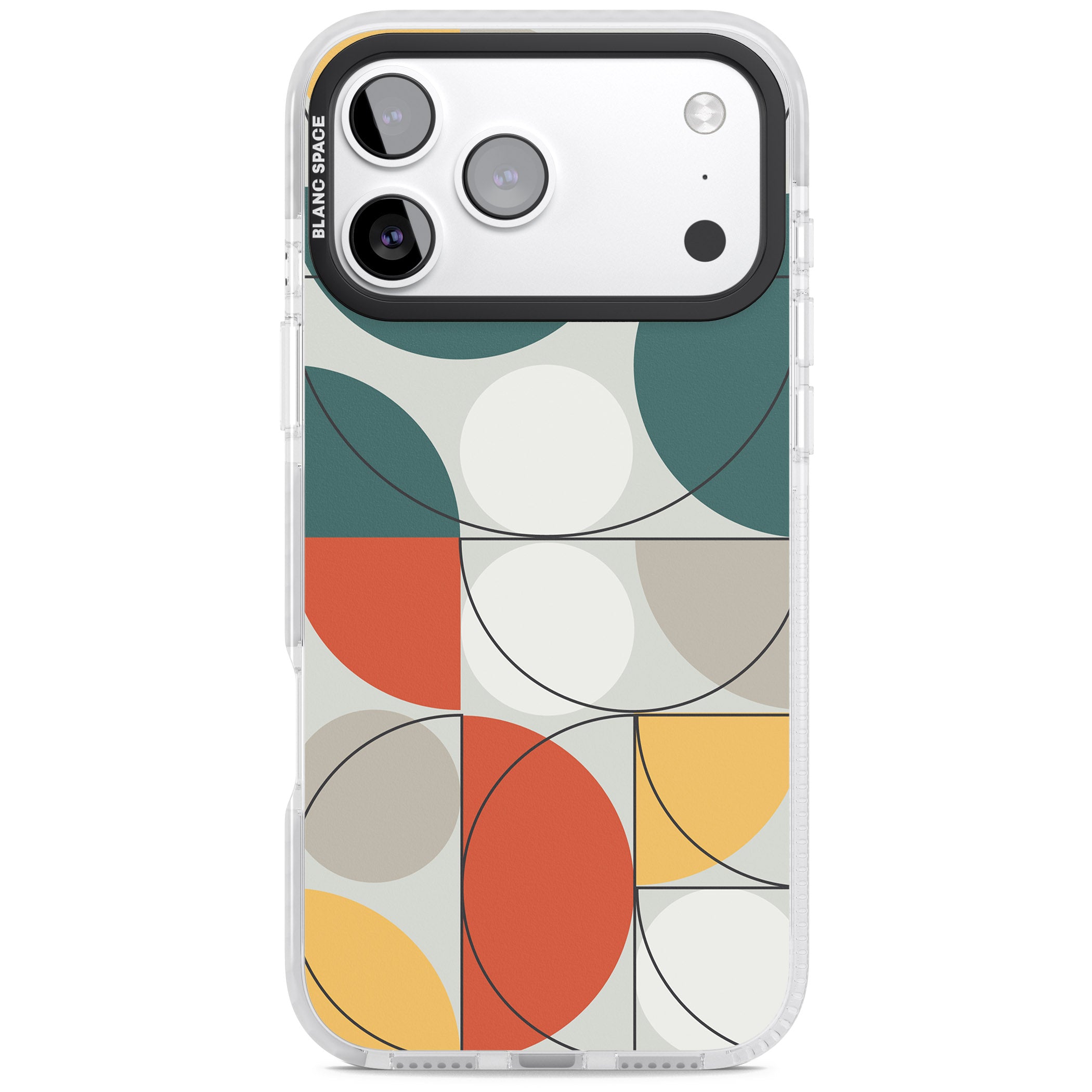 Modern Abstract Circle iPhone 17 Pro Impact Pro Clear Phone Case