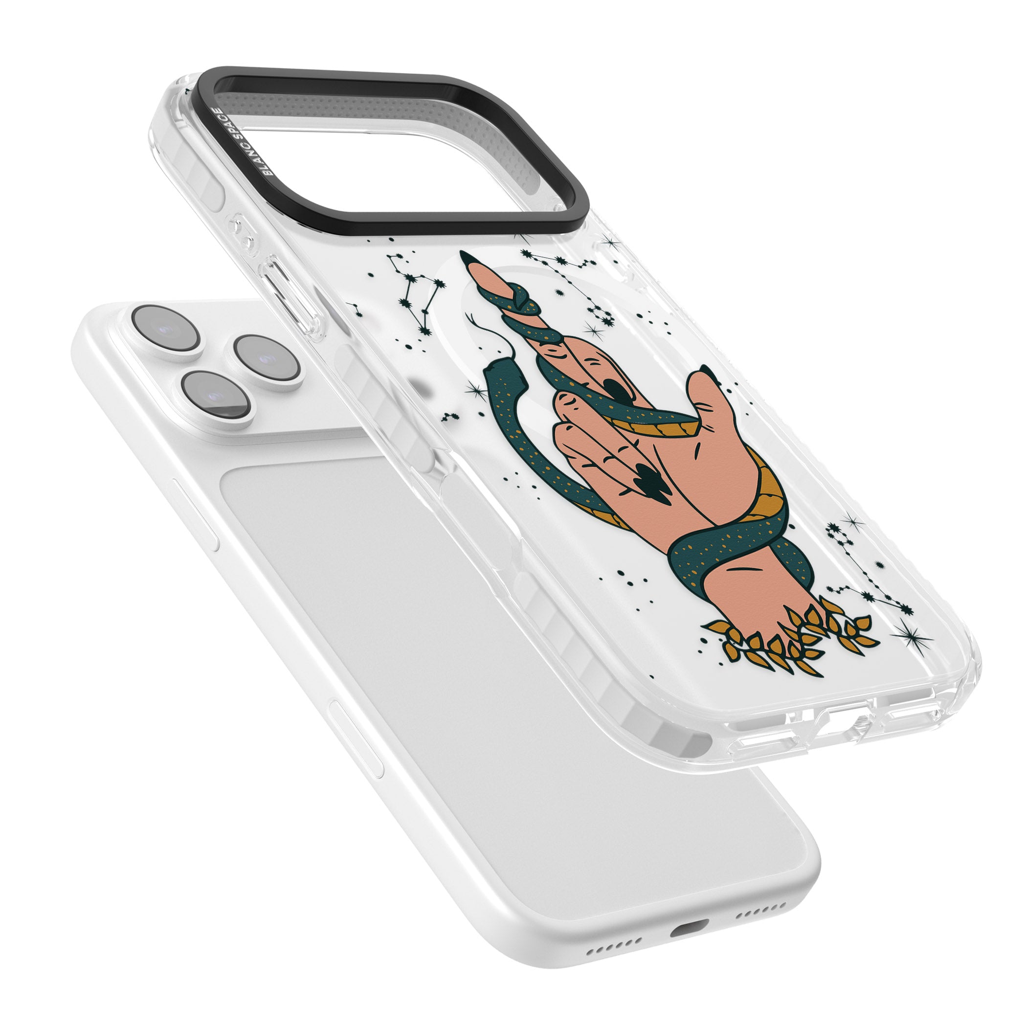Snakes, Stars And Cynicism iPhone 17 Pro Impact Pro Clear Phone Case Colours