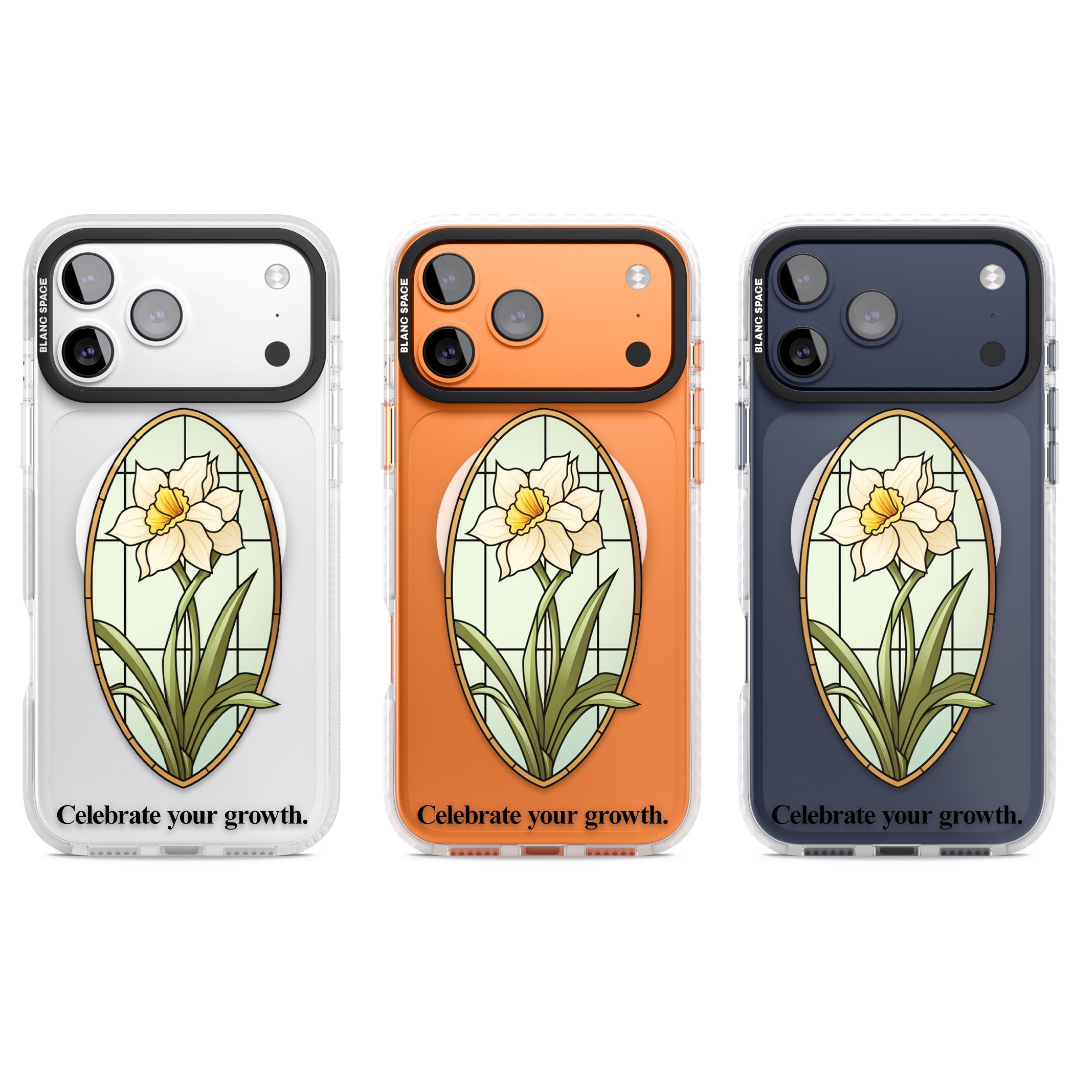 Celebrate Your Growth iPhone 17 Pro Impact Pro Clear Phone Case APT Impact Protection
