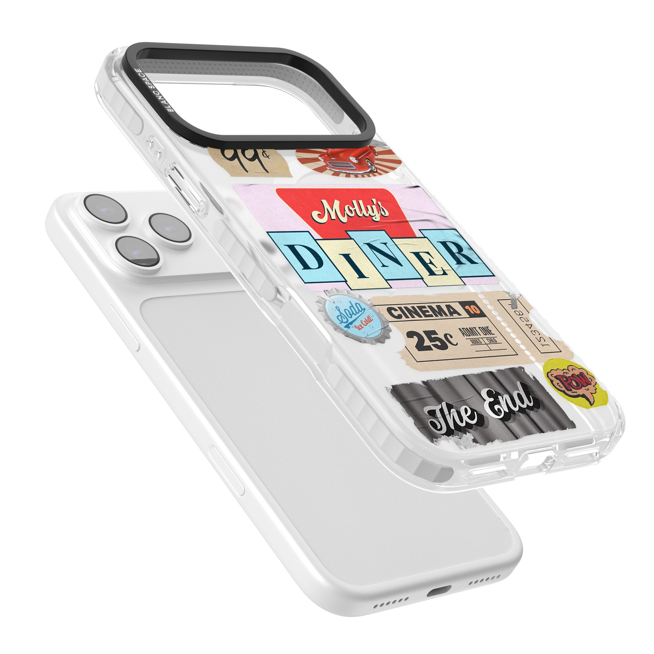 Nifty Fifties Swing iPhone 17 Pro Impact Pro Clear Phone Case Colours