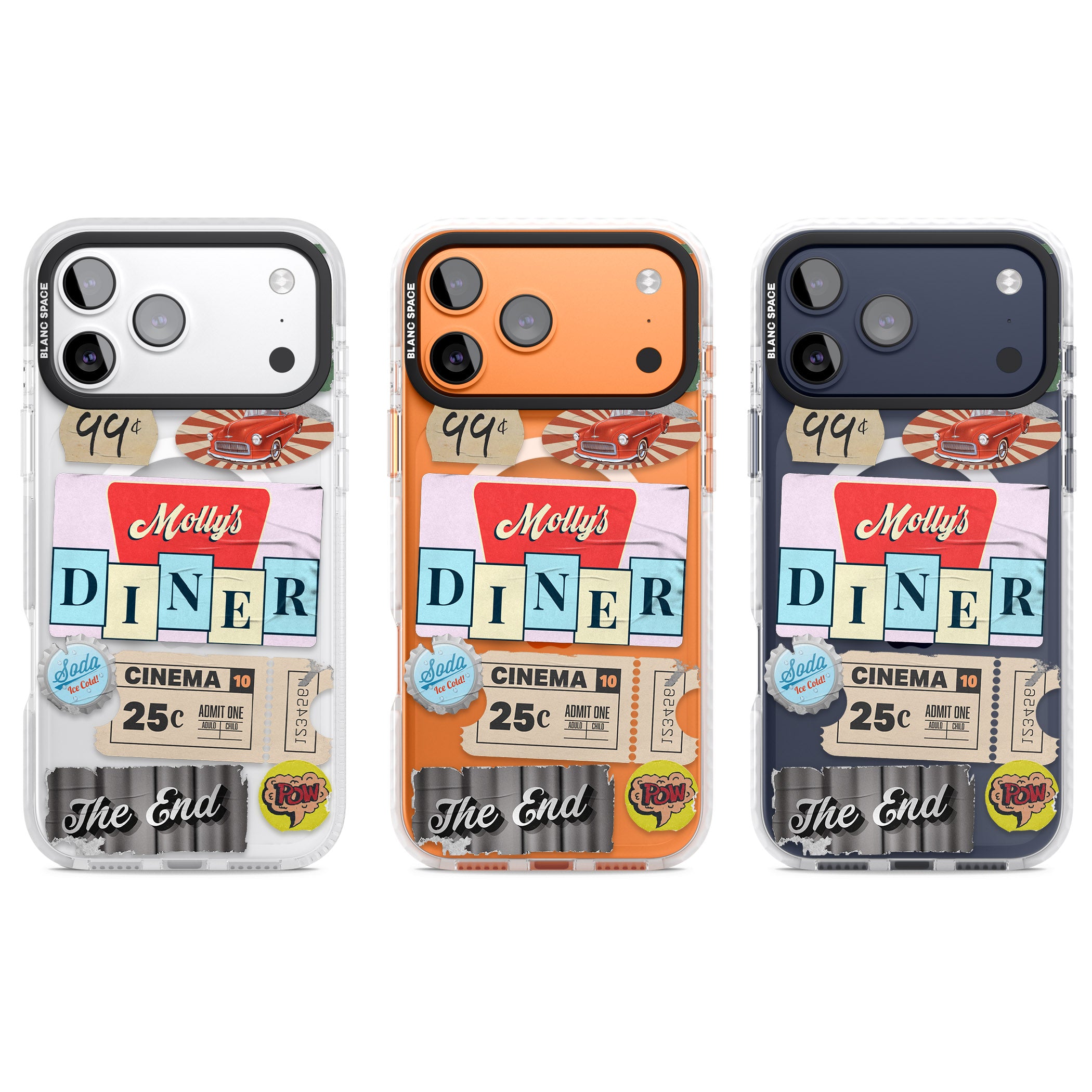 Nifty Fifties Swing iPhone 17 Pro Impact Pro Clear Phone Case APT Impact Protection